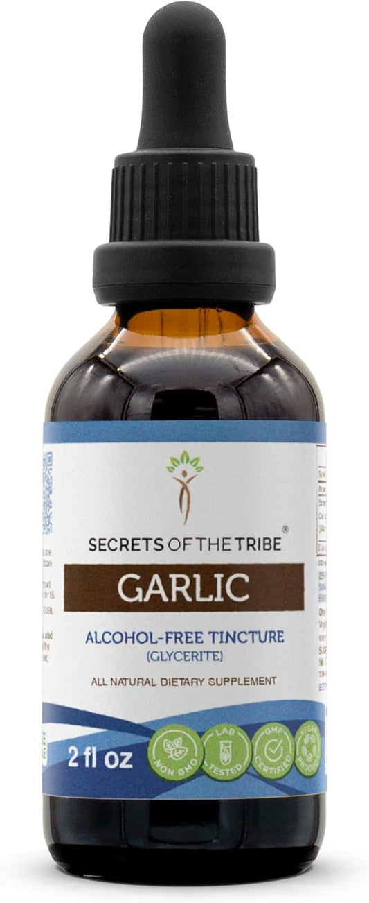 Garlic Tincture Alcohol-Free Liquid Extract, Garlic Dried Bulb (2 FL OZ) TLBH