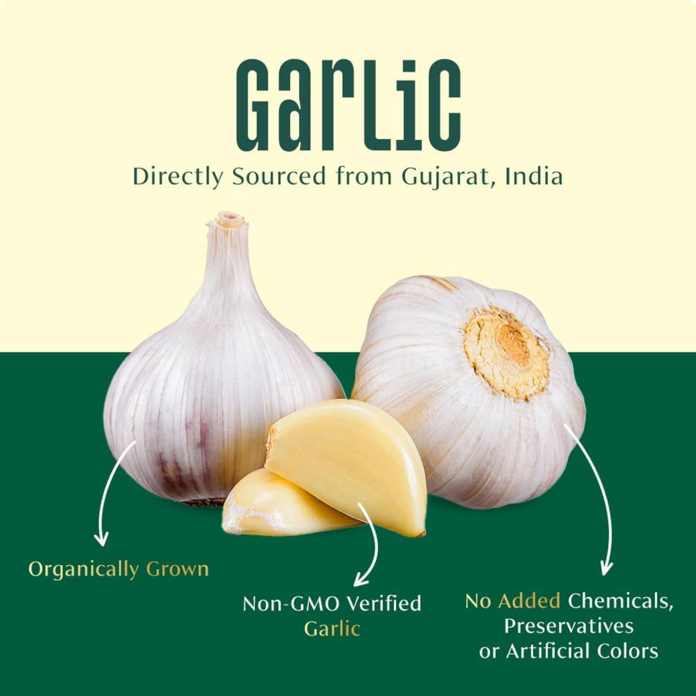 , Garlic Granules (2.47Oz) 100% Raw Granulated Garlic (Allium Sativum) from India | Non GMO, Gluten Free, Dried Garlic | Aromatic & Pungent | Direct from Source TLBH