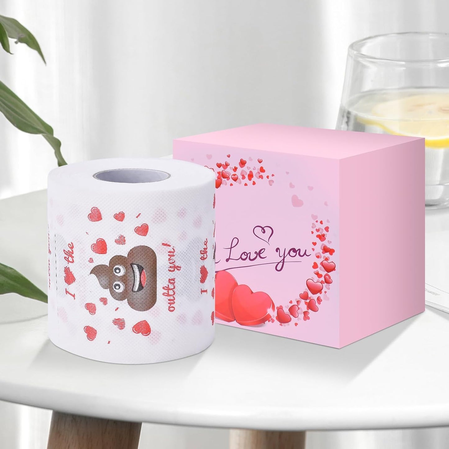 Valentines Day Gifts for Him Her, Romantic Novelty Gifts Toilet Paper, Funny Gag Gifts for Adults Men Women Boyfriend Girlfriend, Valentines Day Decor/Decorations for Party Supplies Valentine'S Day