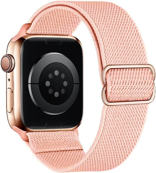 Stretchy Nylon Solo Loop Bands Compatible with Apple Watch 38Mm 40Mm 42Mm 42Mm 44Mm 45Mm 49Mm , Adjustable Stretch Braided Sport Elastics Wristband Compatible with Iwatch Ultra Series 9/8/7/6/5/4/3/2/1 SE