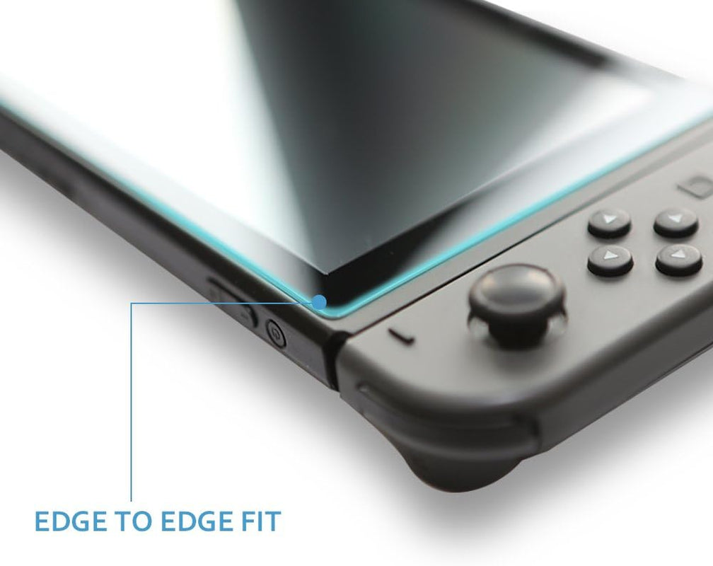 Nintendo Switch Screen Protector,  [Tempered Glass] [2-Piece] [Works While Docking] - 0.3Mm Thickness/Bubble Free/Ultra Clear/9H Hardness/Anti-Scratch/Shatterproof/Anti-Fingerprint (Clear)