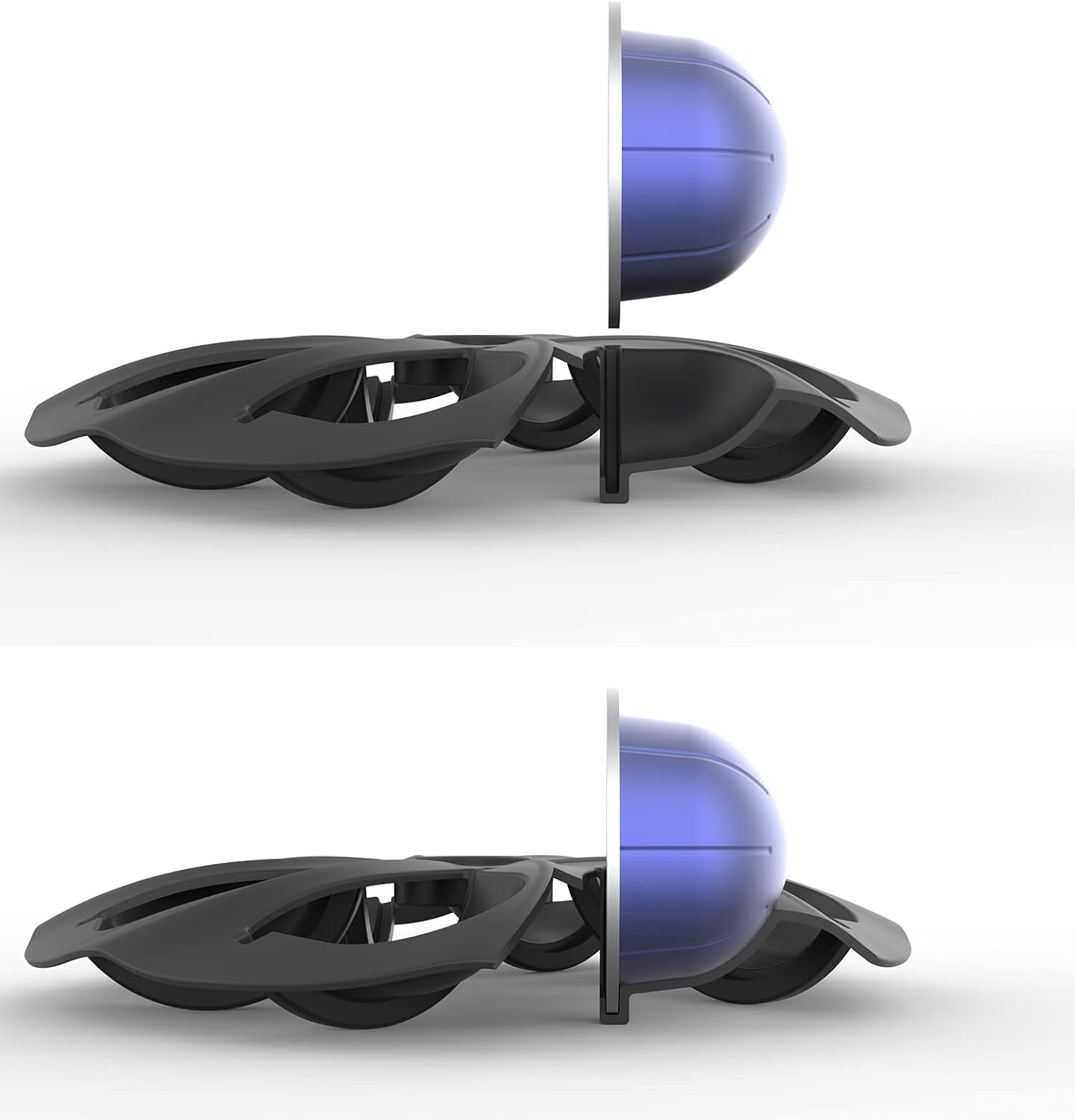 Rotary Coffee Pod Capsules Carousel Holder Organizer Compatible with 40 Nespresso Vertuoline Capsules (Black)