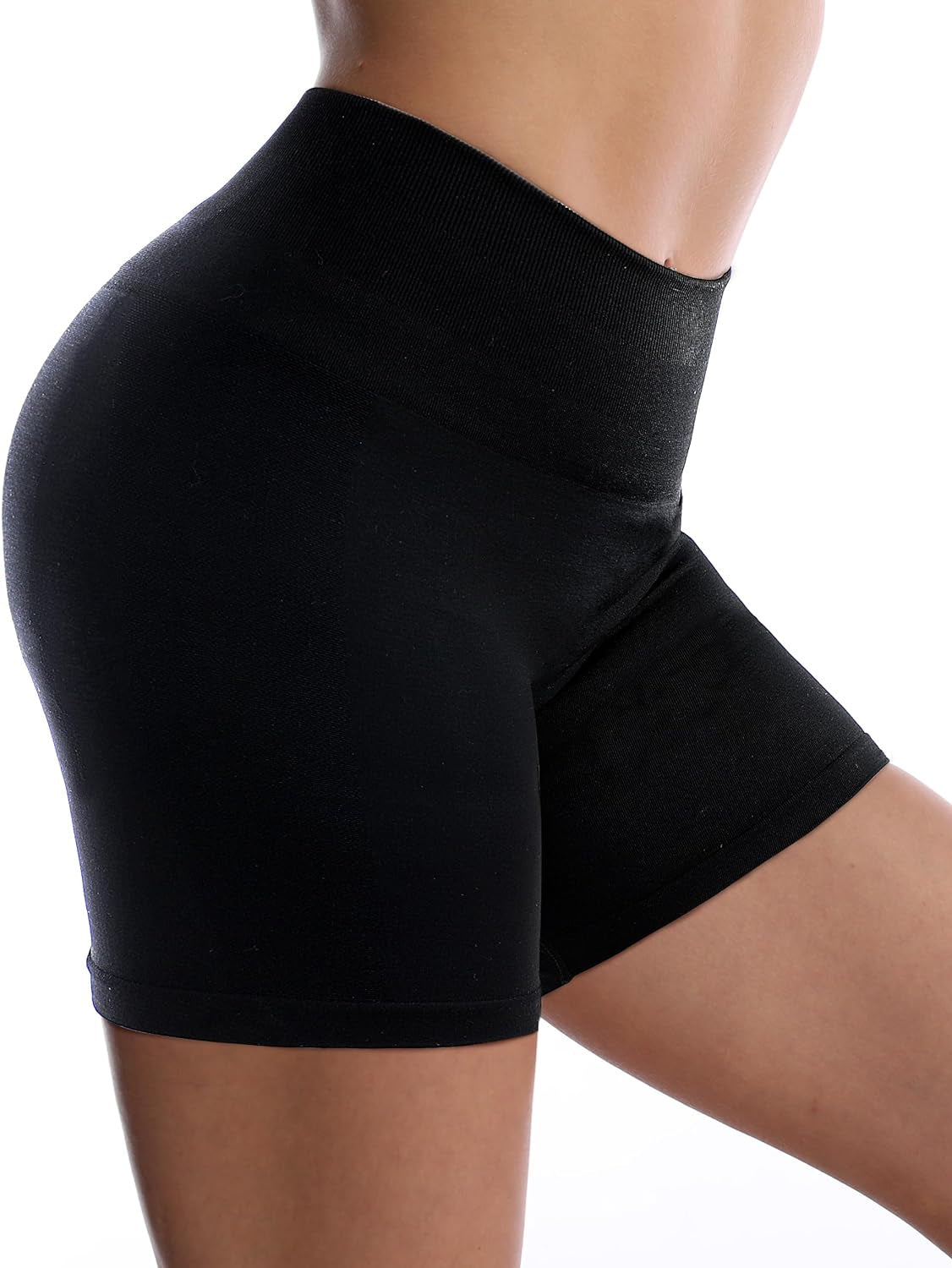 Scrunch Butt Workout Shorts - Women 5" High Waisted Tummy Control Seamless Spandex Short Gym Biker Yoga