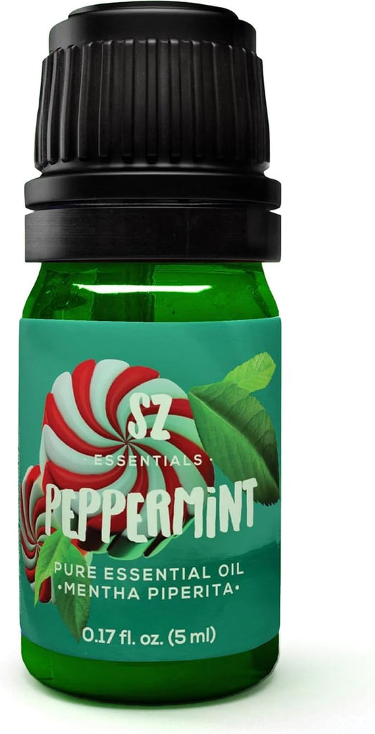 Peppermint Essential Oil - Sweet Candy Cane Scent! the Real Deal - 100% Pure and Natural - Undiluted - 5Ml TLBH