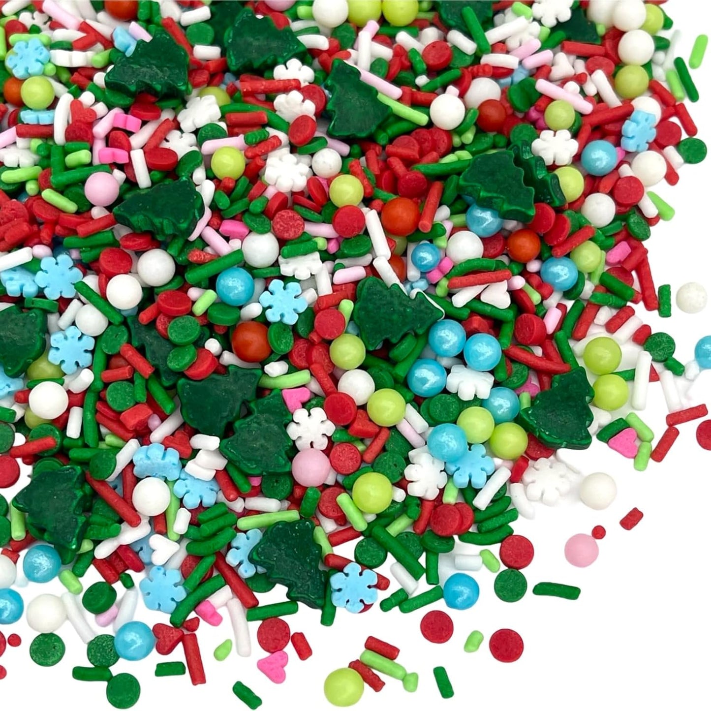 | 4 Oz Vintage Christmas Sprinkles | Cake Sprinkle | Cookie Sprinkles | Baking | Holiday Sprinkles | Pink and Green Sprinkle