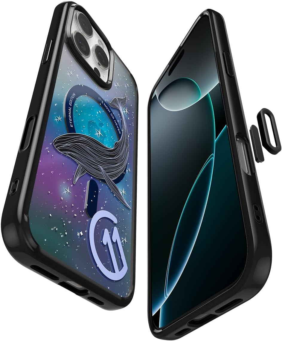 for Iphone 16E Case, Ultra Hybrid Magfit [Compatible with Magsafe Accessories] [Anti-Yellowing] [Military-Grade Protection] - Classic Black