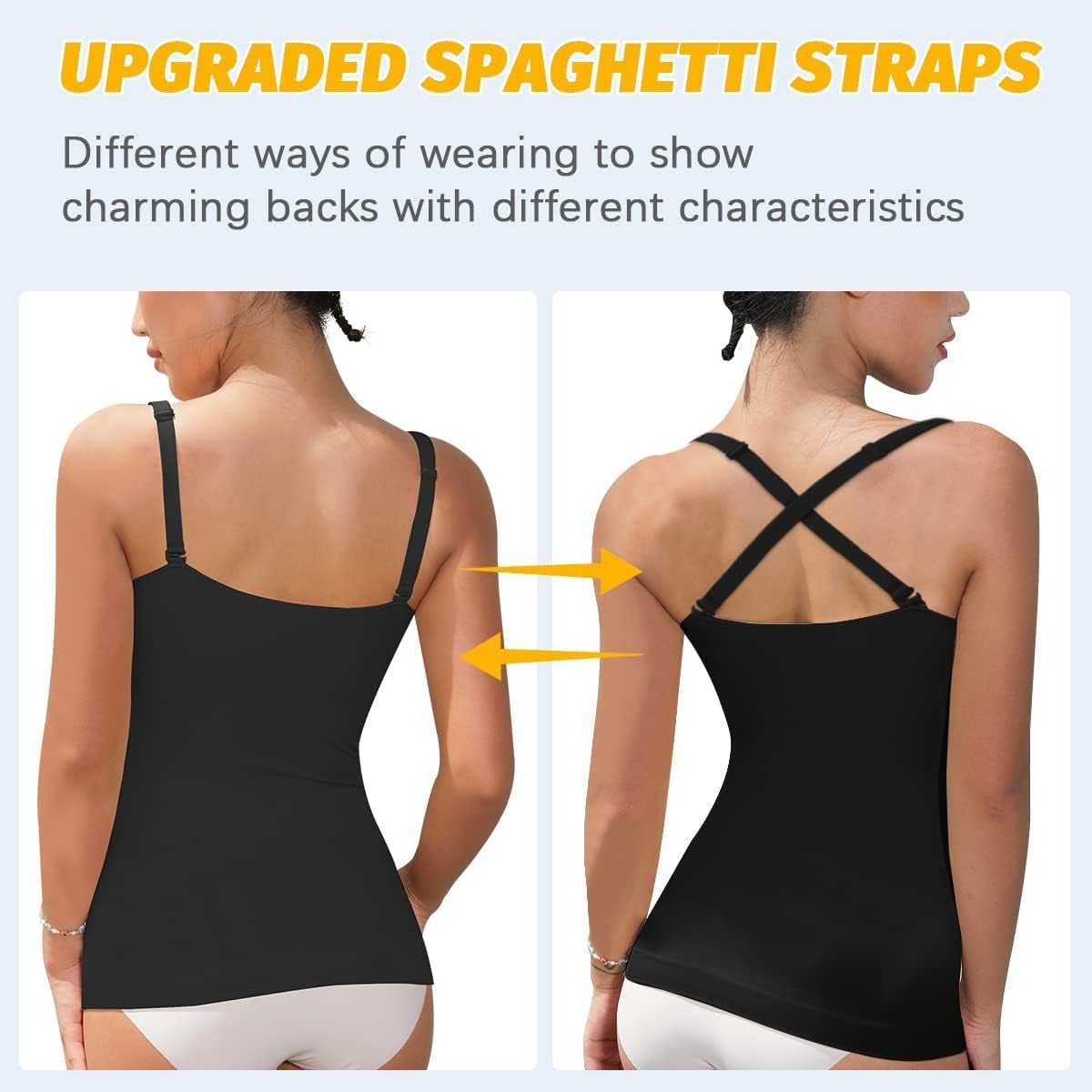 Womens Shapewear for Women Tummy Control Tank Top Body Shaper Seamless Compression Camisole Tops