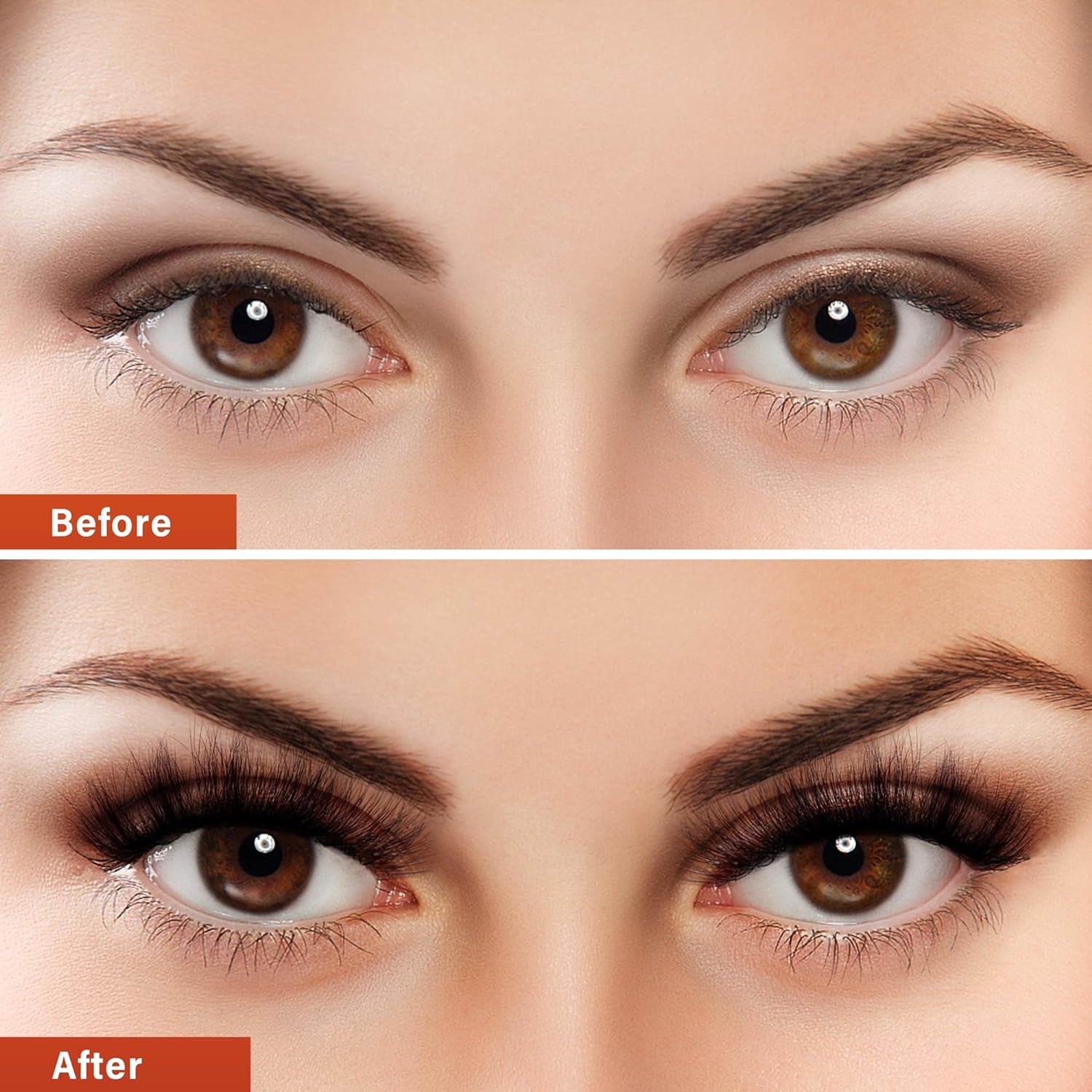 Lash Cluster 240Pcs Individual Lashes,8-16Mm Diy Lash Extension,D Curl Lash Clusters Wispy,3D Natural Lash Clusters Look like Eyelash Extension DIY at Home (Orange 40P-D-8-16Mix)