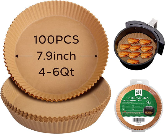 Air Fryer Liners for Ninja Air Fryer, 100 Pcs Air Fryer Disposable Paper Liner Air Fryer Accessories for Ninja AF101 Air Fryer Ninja Af150Air Fryer XL Ninja AF161