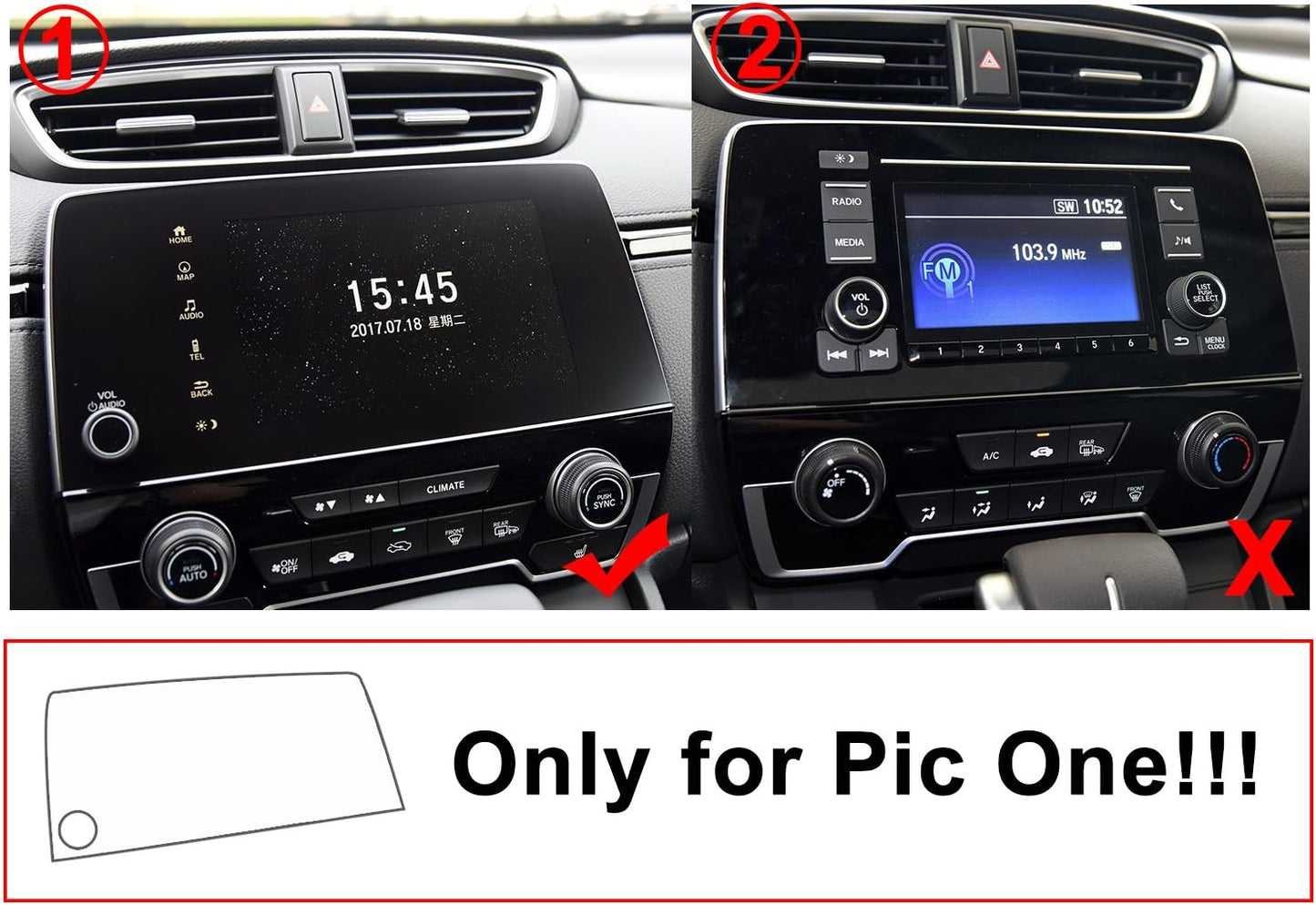2022 CRV Screen Protector for 2017-2020 2021 2022 Hnoda CRV LX EX EX-L Touring Special Edition Hybrid 7 Inch Infotainment Screen Protector 2022 CR-V Hybrid Touring Screen Protector Accessories