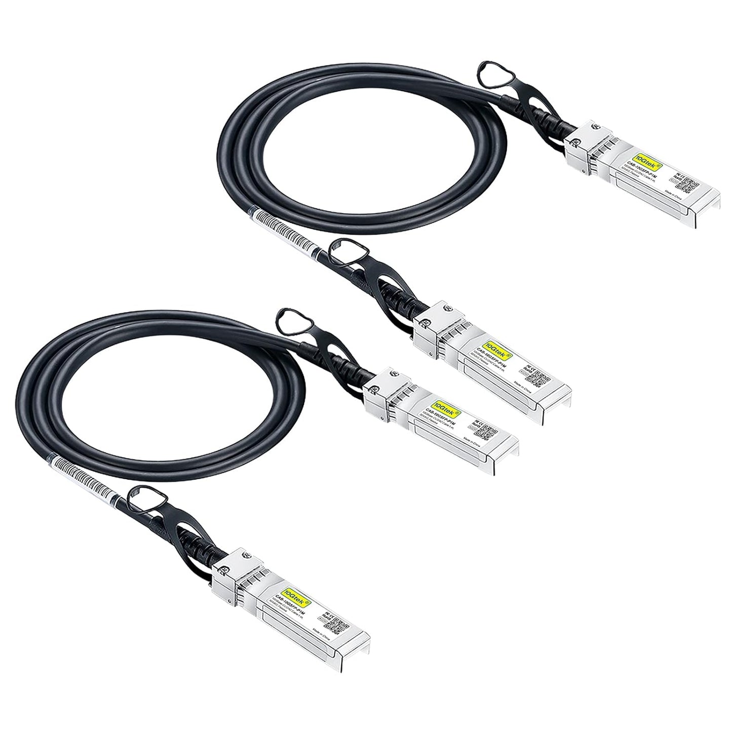 SFP+ DAC Twinax Cable - 10GBASE-CU Passive Direct Attach Copper SFP Cable for Cisco SFP-H10GB-CU2M, Ubiquiti Unifi UC-DAC-SFP+, Meraki, Fortinet, D-Link, 2-Meter(6.6Ft) | 0.25-12M Optional