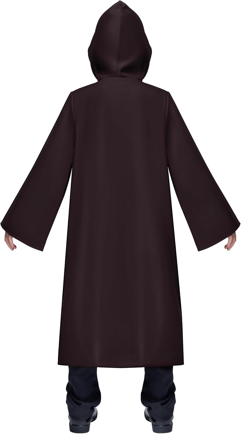 Boys Halloween Costumes, Kids Knight Cloak Tunic Hooded Robe Toddler for Halloween Cosplay Parties