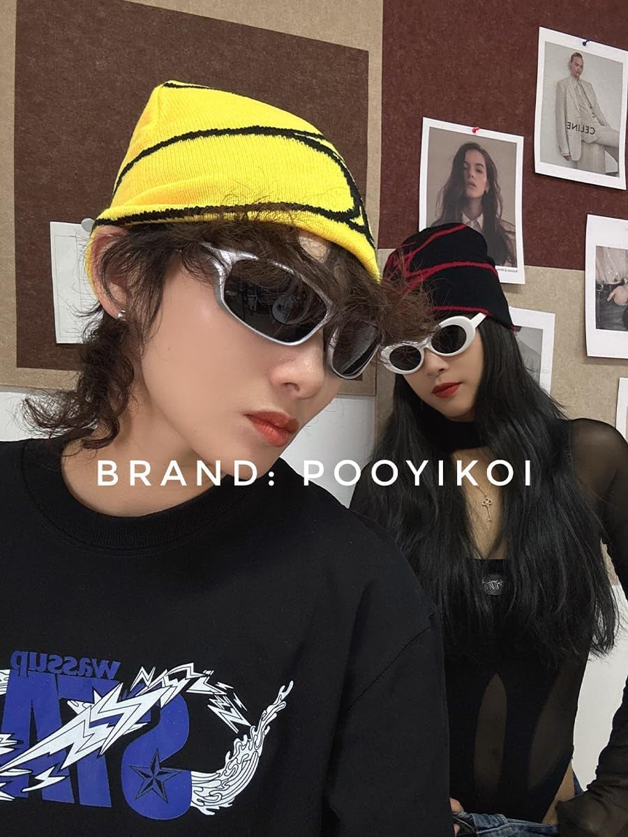 Y2K Gothic Spider Pattern Wool Acrylic Knitted Hat Women Beanie Winter Warm Beanies Men Casual Skullies Outdoor