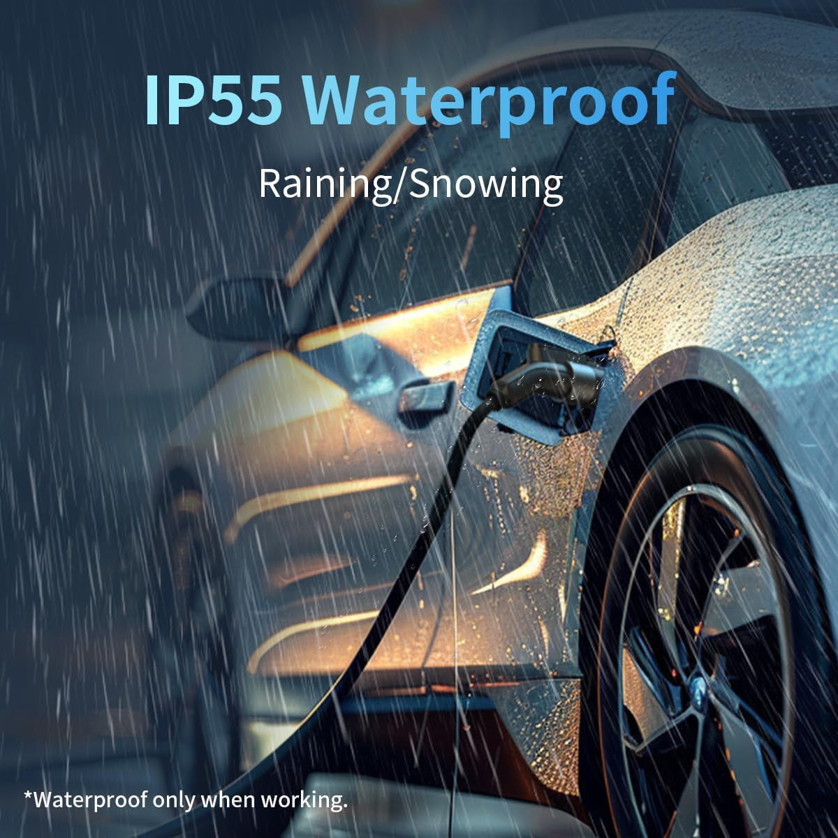 J1772 to Tesla Charger Adapter, Max 80A 280V Fast Charging for Tesla Model 3/Y/X/S, Chargers Connecting Seamlessly to SAE J1772 Charging Stations & Tesla Cars,Plug and Play