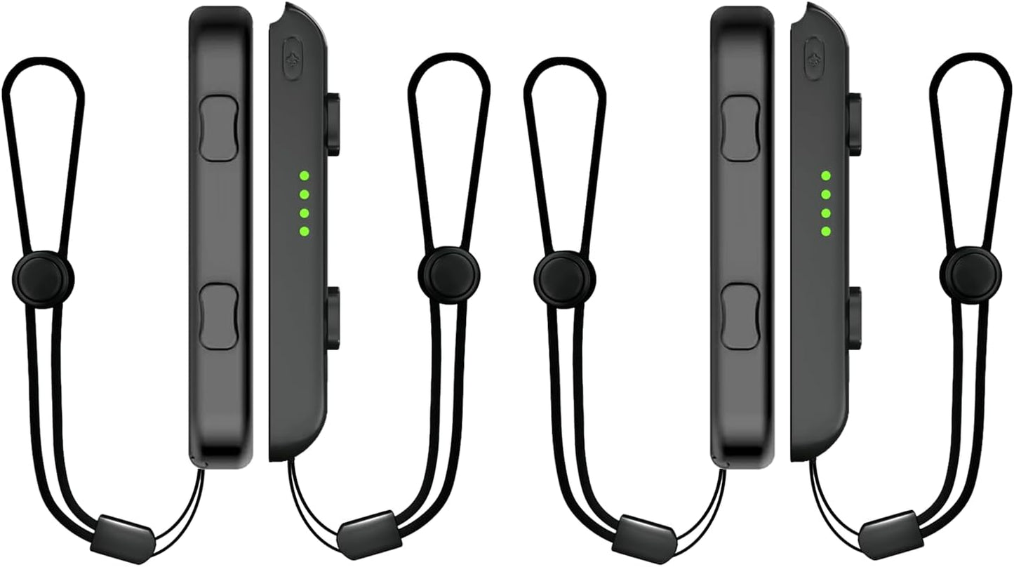2 Pack Wrist Strap for Switch Joycon - Replacement Accessories for Joy Con Straps (Black)