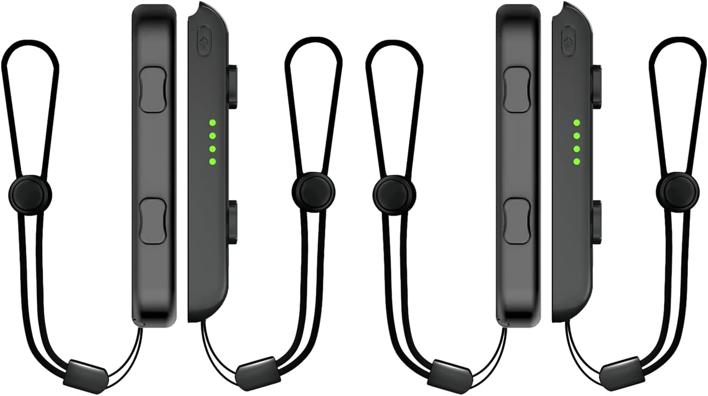 2 Pack Wrist Strap for Switch Joycon - Replacement Accessories for Joy Con Straps (Black)