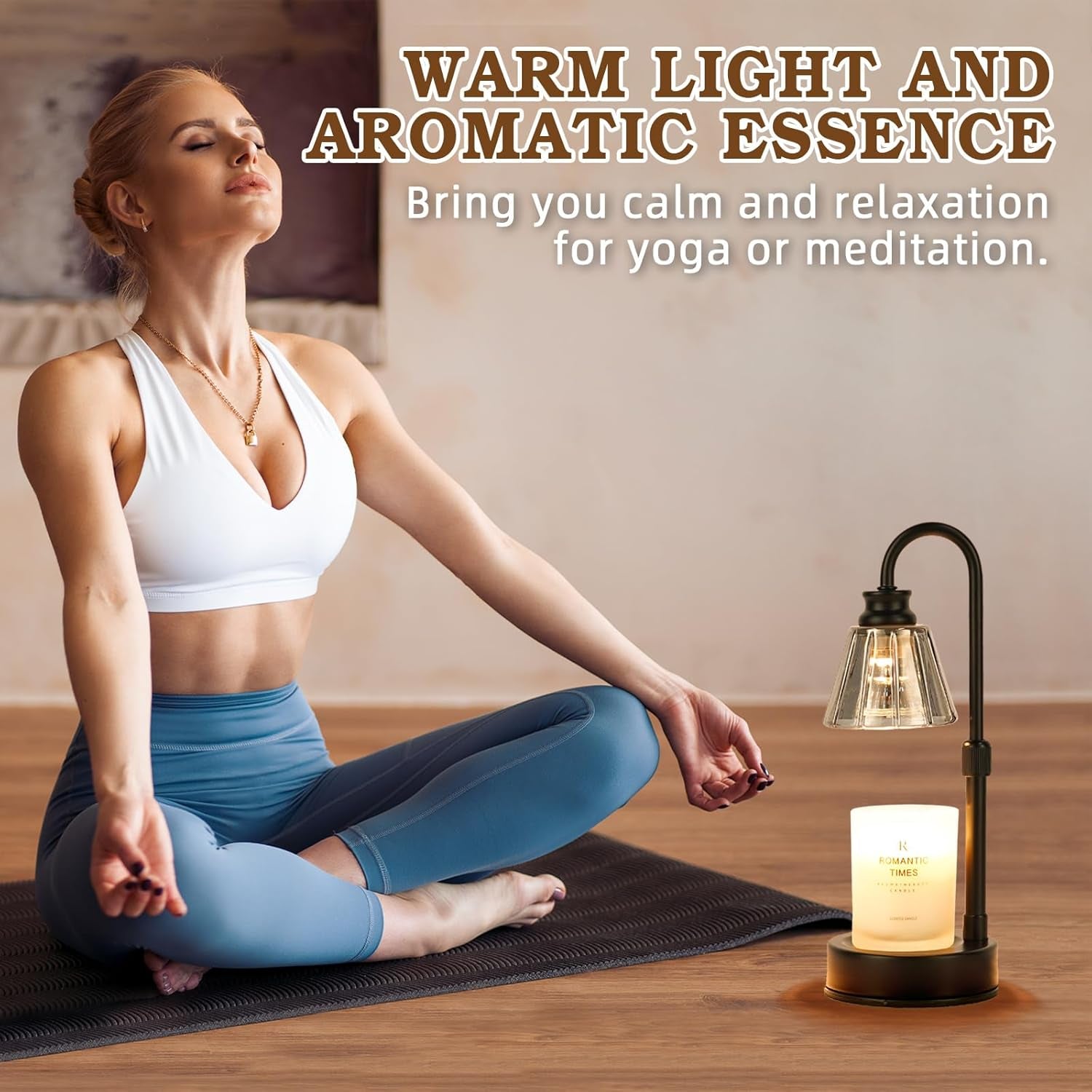 Small Candle Warmer Lamp with Timer, Black Adjustable Candle Lamp Warmer for Jar Candles, Birthday Gifts for Women Mom, Candle Heater House Warming Gift, Cute Lamp Candle Warmer Home Decor for Bedroom