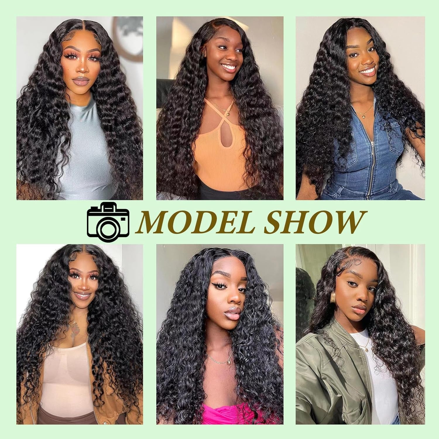 Deep Wave Bundles 12 14 16 Inch Full and Thick 3 Bundles 12A 100% Unprocessed Brazilian Virgin Human Hair Bundles Soft Curly Bundles Human Hair