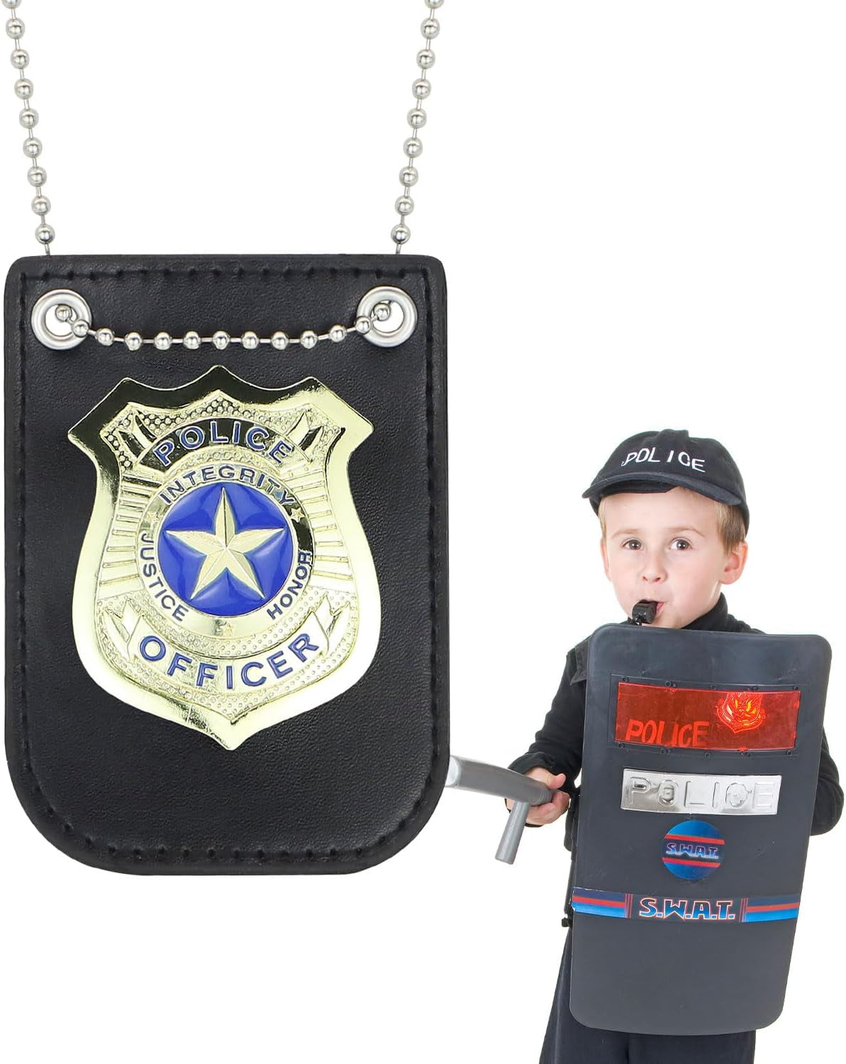 Police Badges for Kids Pretend Play Officer Badge Detective Badge Cop Badge Costume Gear Detective Sheriff ST1-JHPGXL