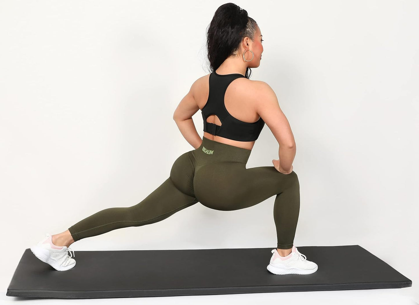 Butt Lifting Workout Leggings for Women, High Waisted Seamless Scrunch Gym Yoga Pants