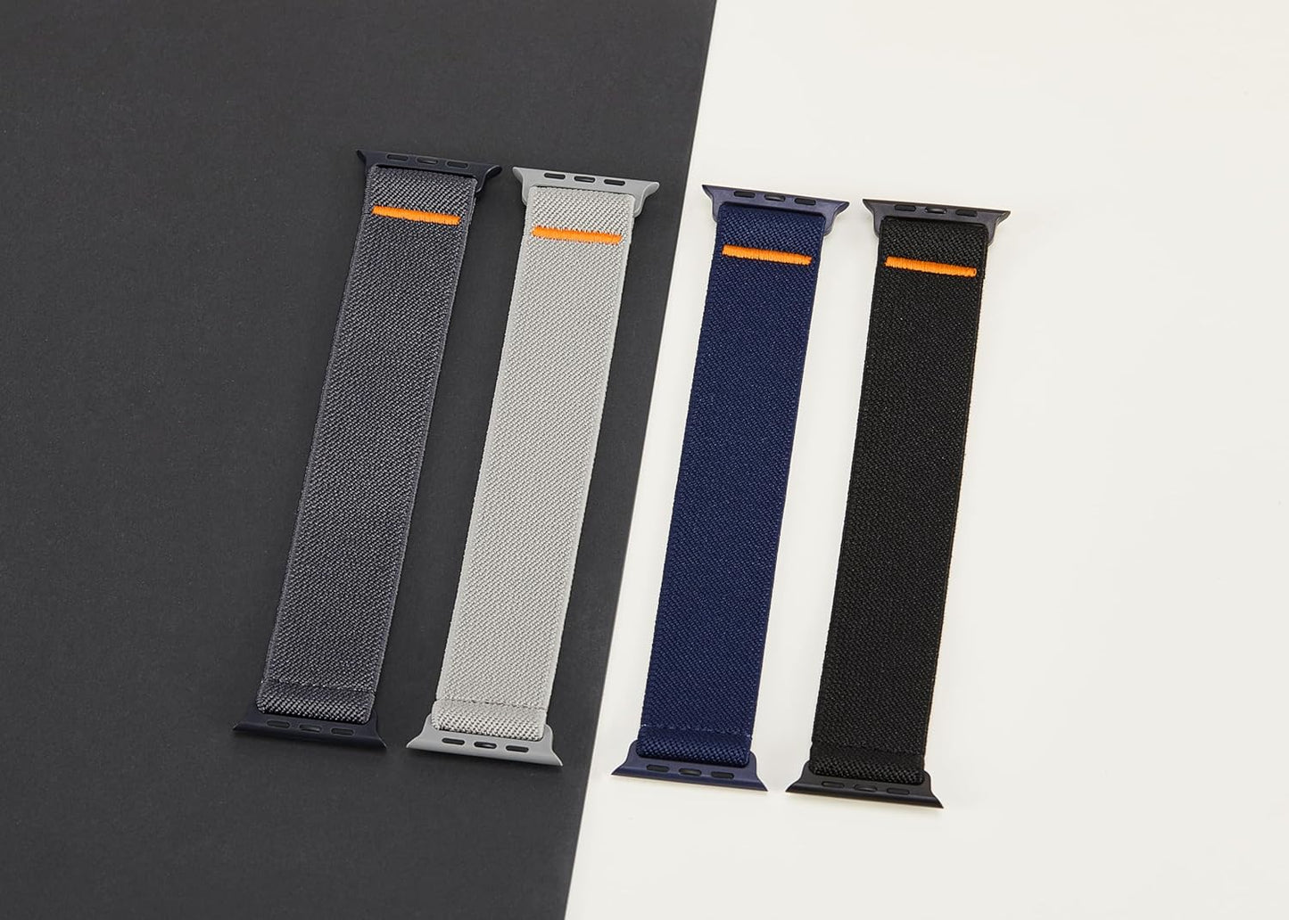 Stretchy Nylon Solo Loop Bands Compatible with Apple Watch Band 38Mm 40Mm 41Mm 42Mm 44Mm 45Mm 49Mm Iwatch Series 9 8 7 SE 6 5 4 3 2 1 Ultra 2 SE, Sport Elastic Strap Wristband for Women Men
