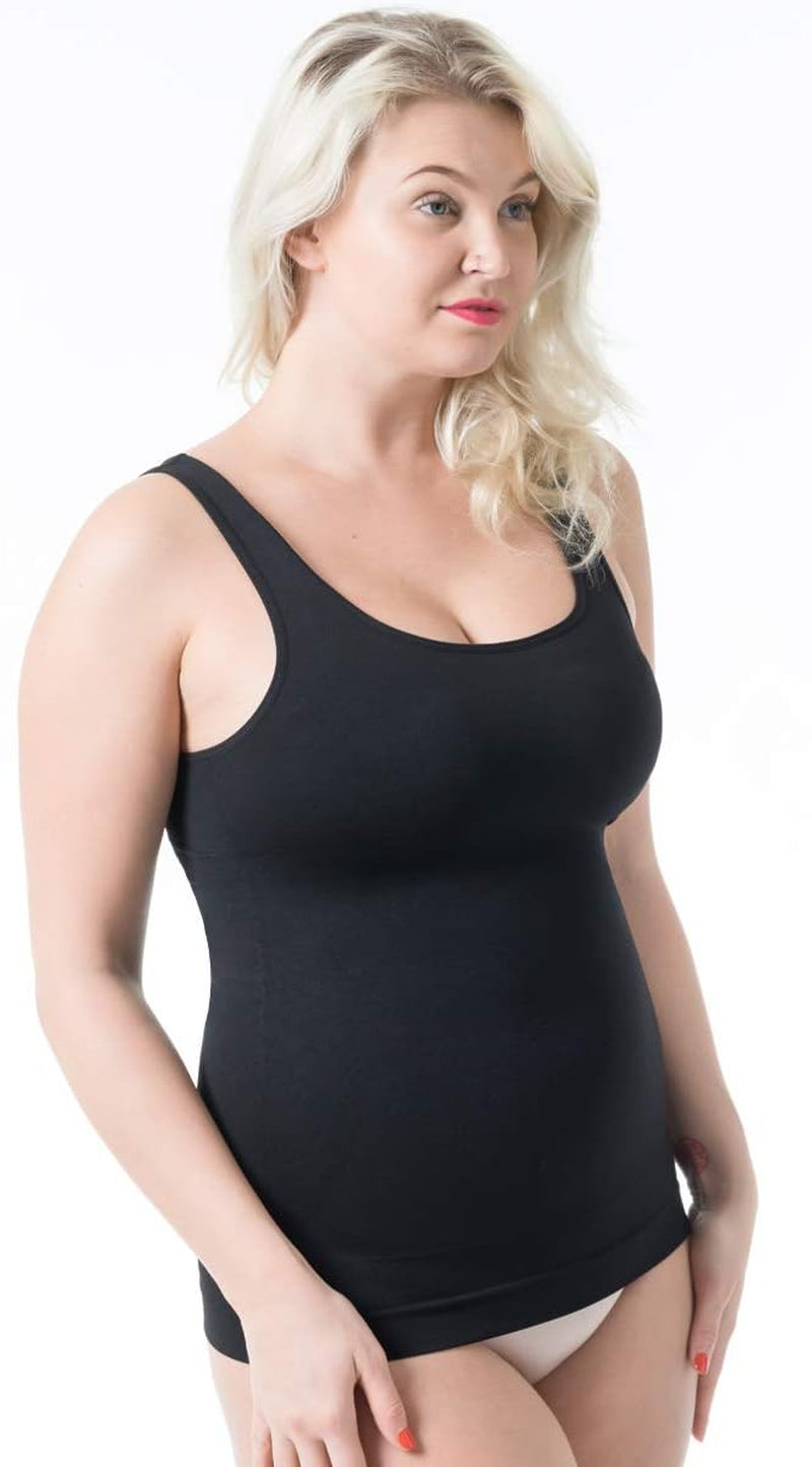 Women'S Tummy Control Shapewear Tank Tops - Seamless Body Shaper Compression Top