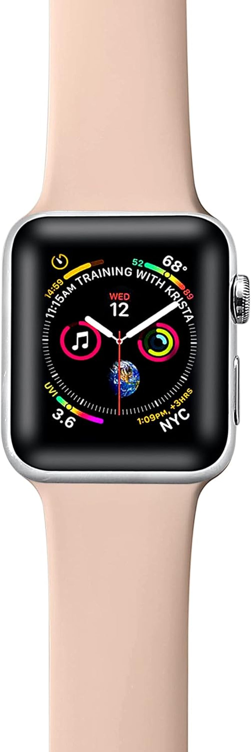 Compatible with Apple Watch Band 38Mm 40Mm 41Mm 42Mm 44Mm 45Mm,Women Mens Soft Cute Silicone Sport Iwatch Band Strap for Apple Watch Series 8/7/6/5/4/3/2/1/SE