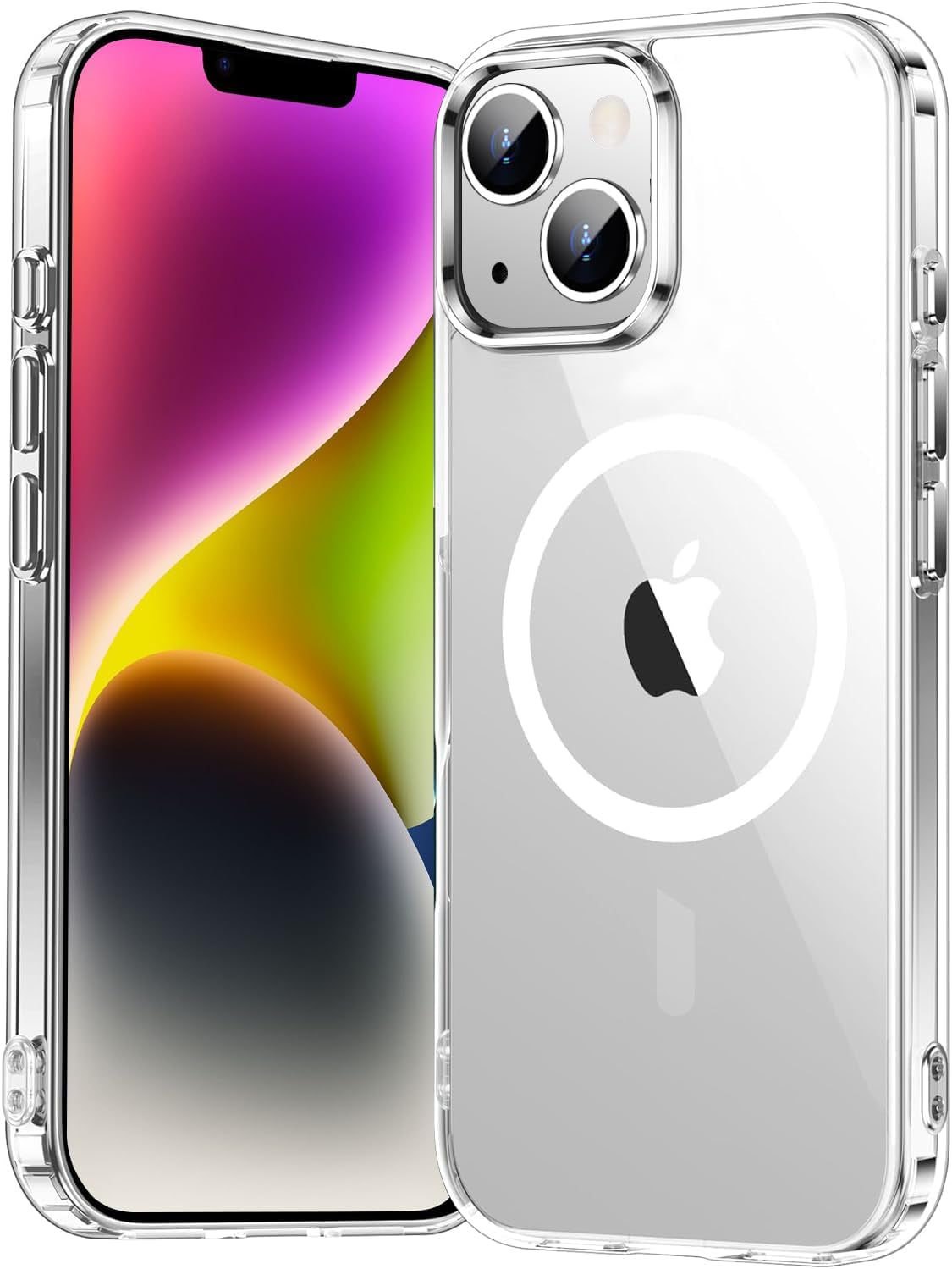 for Iphone 16E Case, [Compatible with Magsafe][Anti-Yellowing][Military-Grade Protection] Shockproof Slim Magnetic Phone Sleeve for Iphone 16E 6.1'', Clear