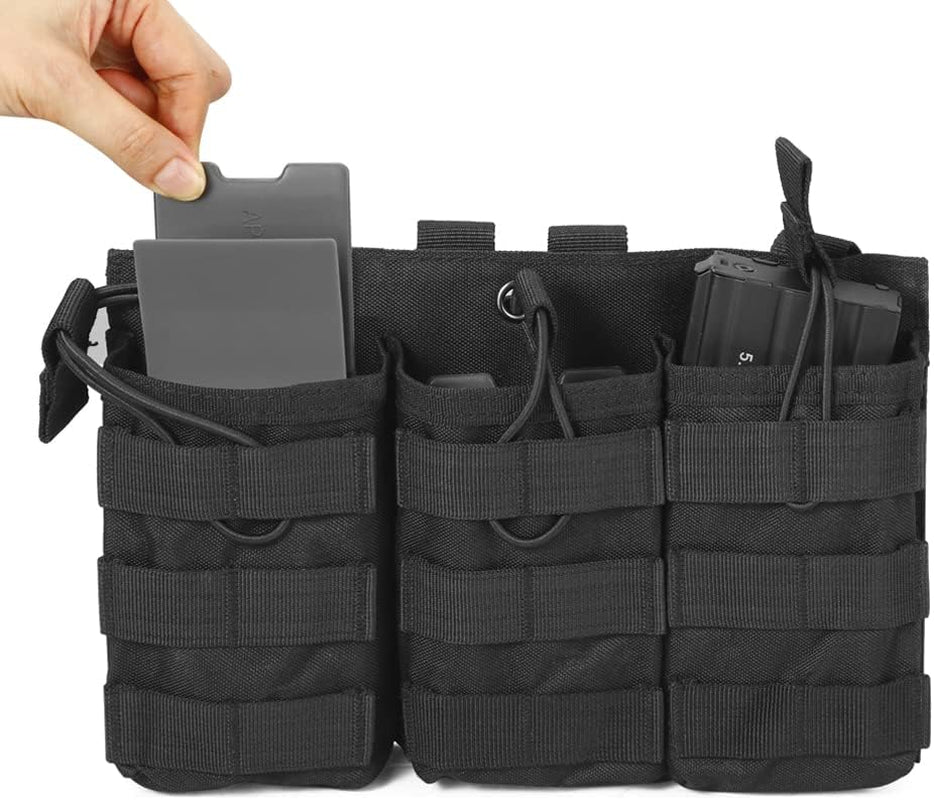 Magazine Pouch Insert Set Clip M4 AK 5.56 7.62 Mag Pouch Carrier Clip Tactical Hunting CS Shooting Military Accessory Equipment
