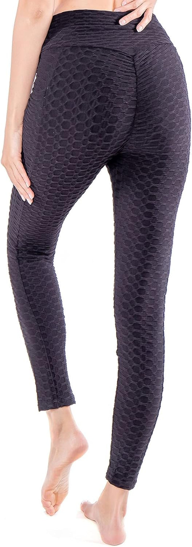 Women'S Butt Lifting Leggings High Waist Yoga Pants Workout Tummy Control Sport Booty Tights with Pockets