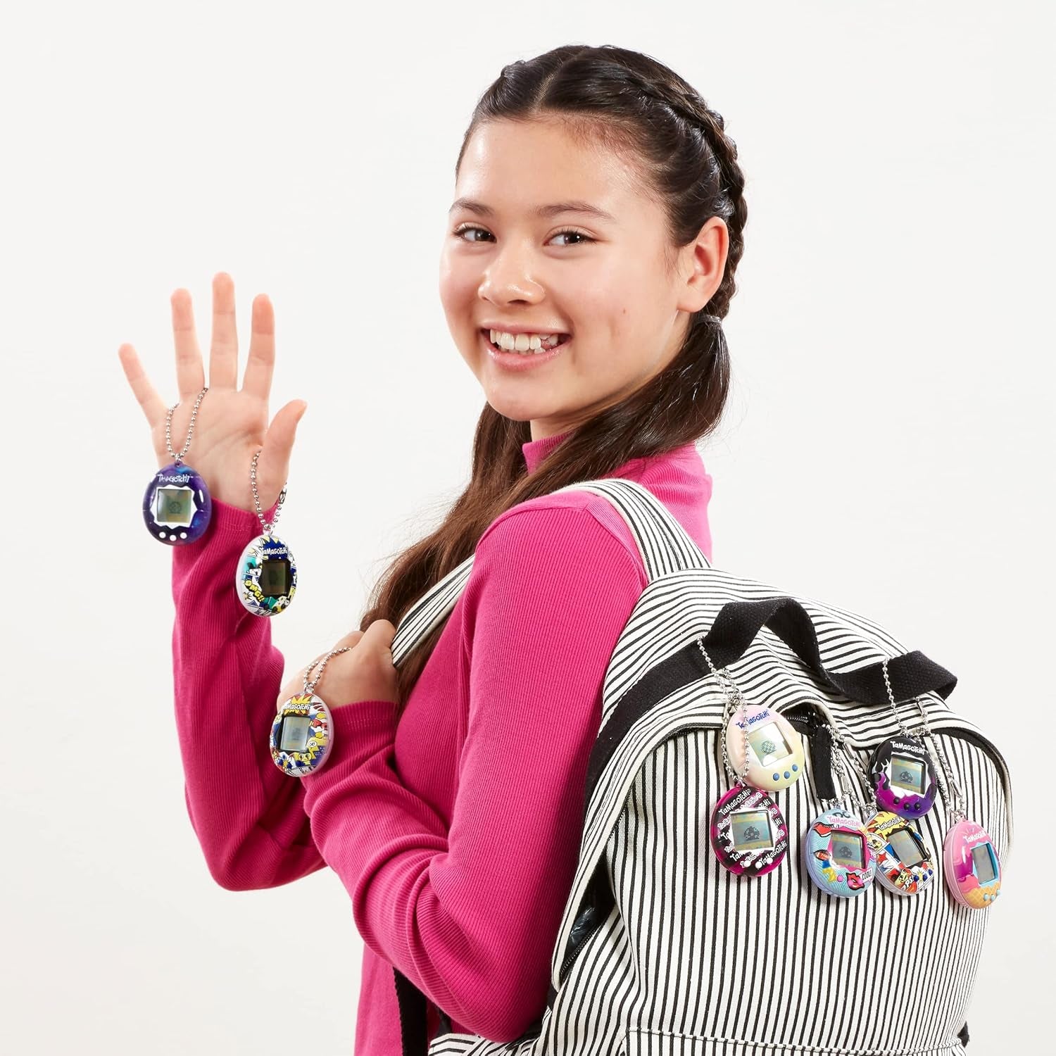 Bandai  Original Celebration Translucent Shell with Hard Case |  Original Cyber Pet 90S Adults and Kids Toy with Chain | Retro Virtual Pets Are Great Toys or Gifts for Ages 8+ BanUK