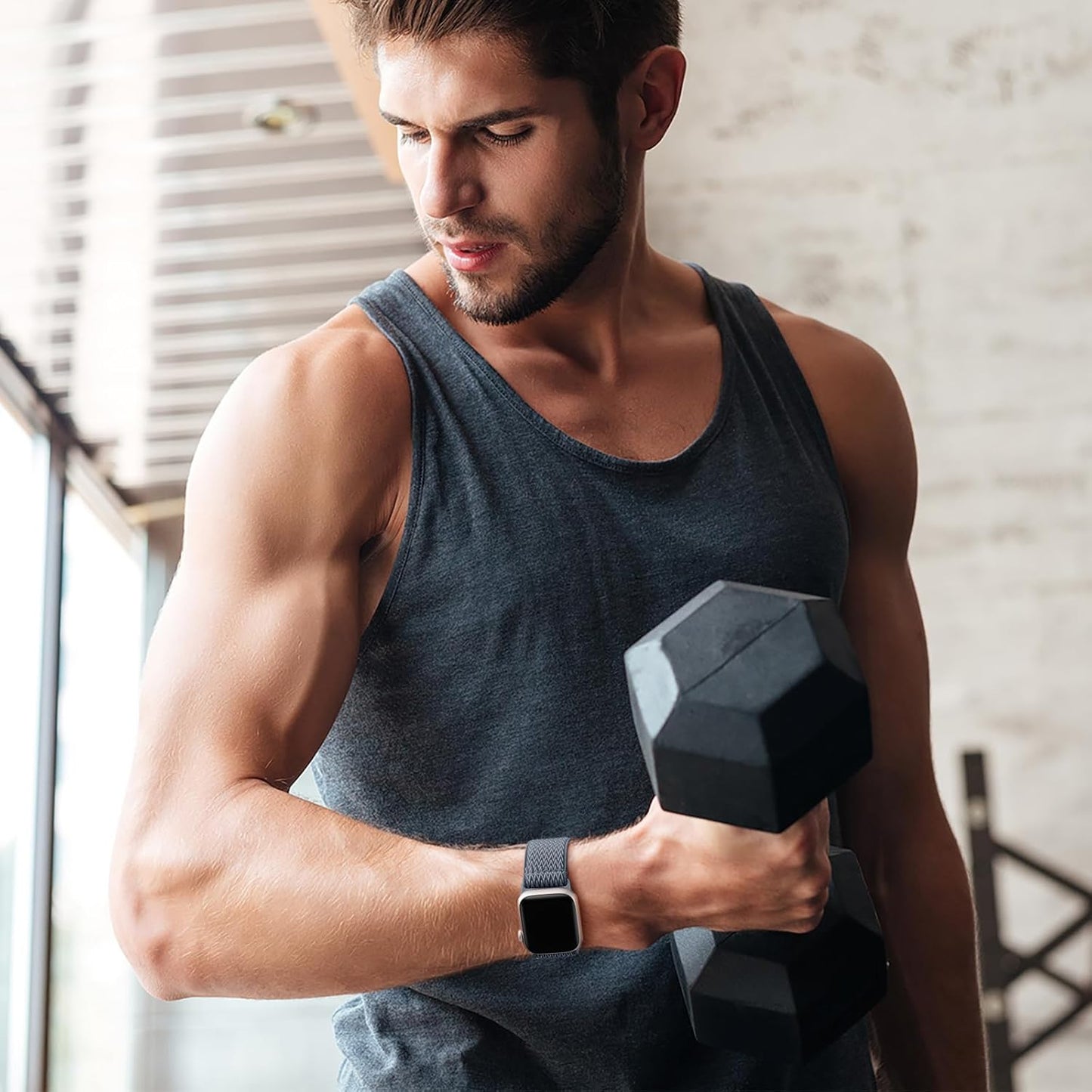 Braided Solo Loop Compatible with Apple Watch Bands for Men 49Mm 46Mm 45Mm 44Mm 42Mm 38Mm 40Mm 41Mm, Soft Stretchy Nylon Sport Wristbands for Iwatch Ultra Series 10/9/8/7/6/5/4/3/2/1 SE