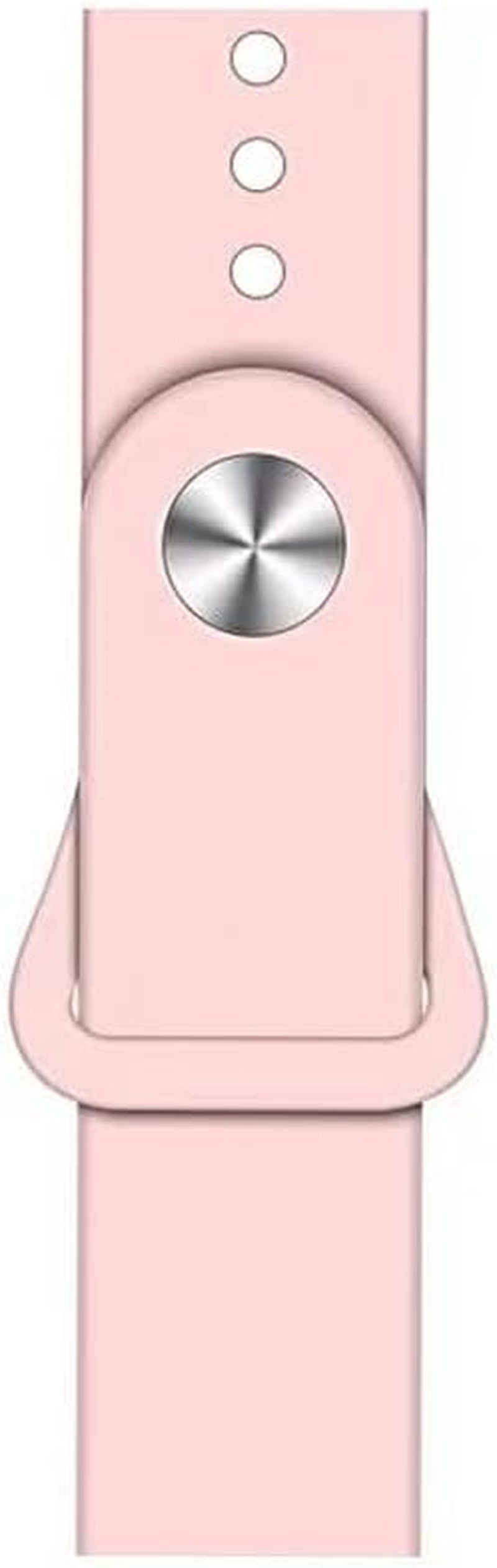 Soft Silicone Sport Replacement Strap Compatible for Apple Watch Series 8 7 6 5 4 3 2 1 Sport Edition，Men Women Pink