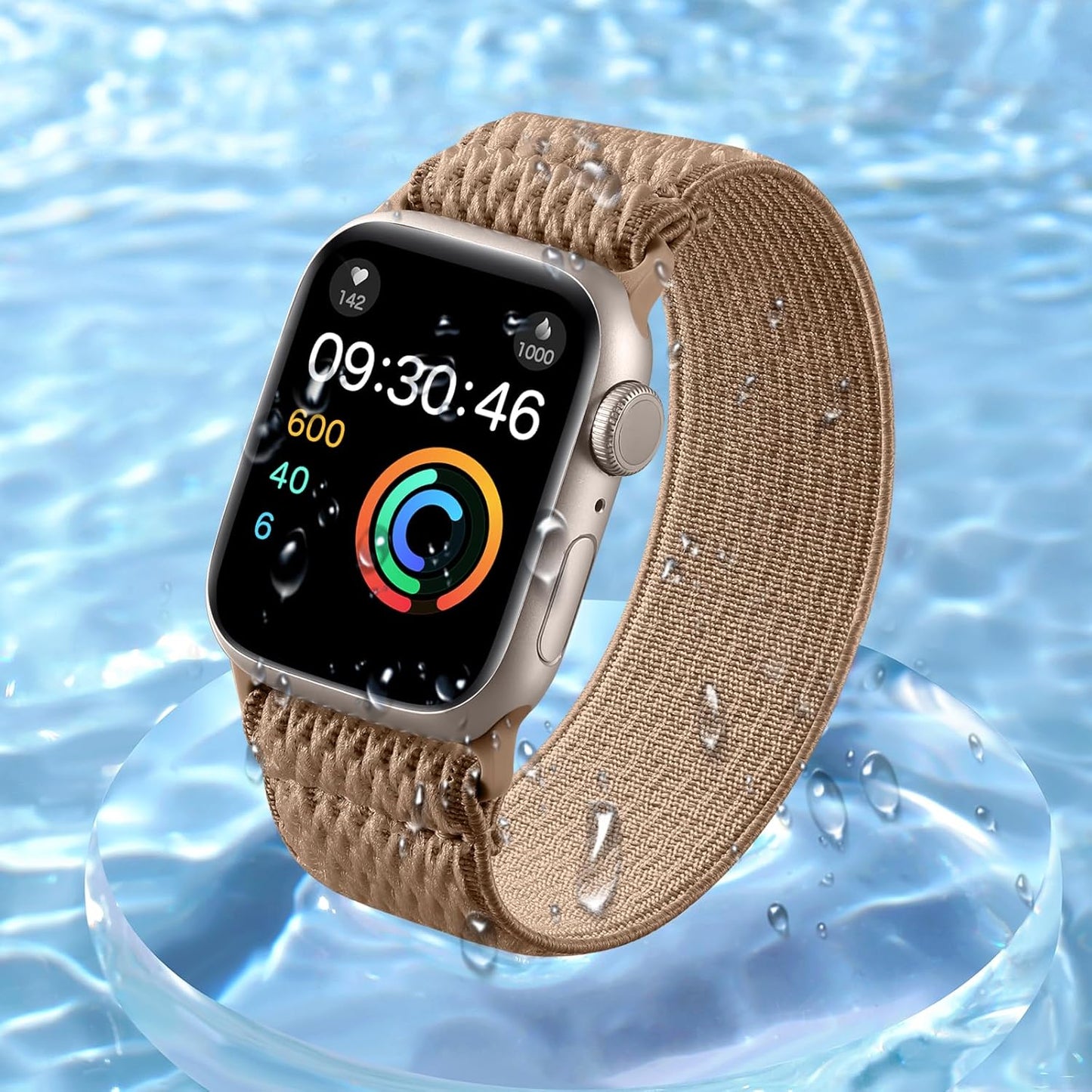 Braided Solo Loop Compatible with Apple Watch Band 46Mm 49Mm 45Mm 44Mm 42Mm 41Mm 40Mm 38Mm Men Women, Stretchy Solace Elastic Sport Wristbands for Iwatch Ultra Series 10/9/8/7/6/5/4/3/2/1 SE
