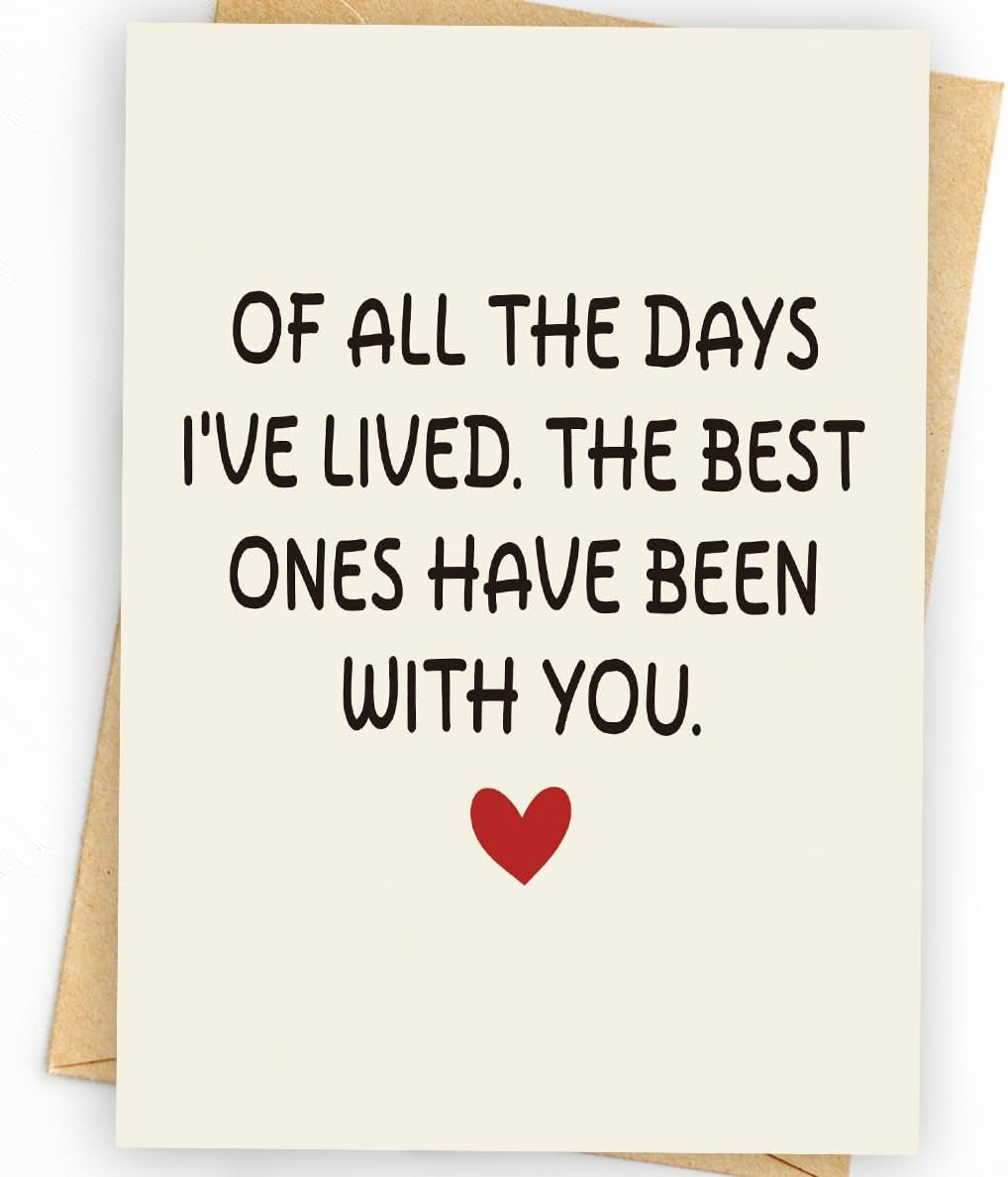 Funny Birthday Card & Gifts for Husband Boyfriend Him, Happy Anniversary Card & Gifts, Valentine Day