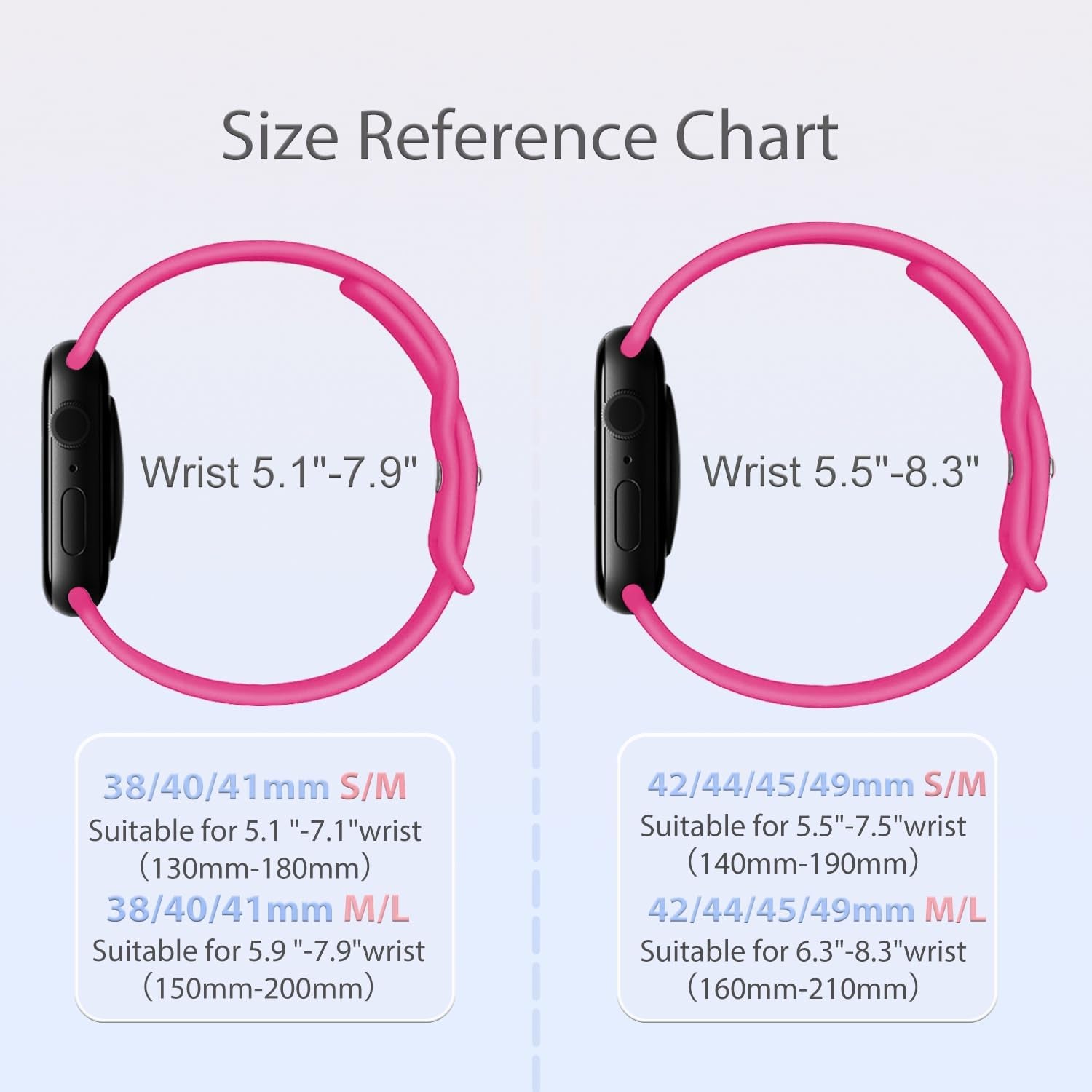Sport Bands Compatible with Apple Watch 38Mm 40Mm 41Mm 42Mm 44Mm 45Mm 49Mm, Soft Silicone Replacement Sport Accessory Strap Wristband for Iwatch Series Ultra 9 8 7 6 5 4 3 2 1 SE Women Men