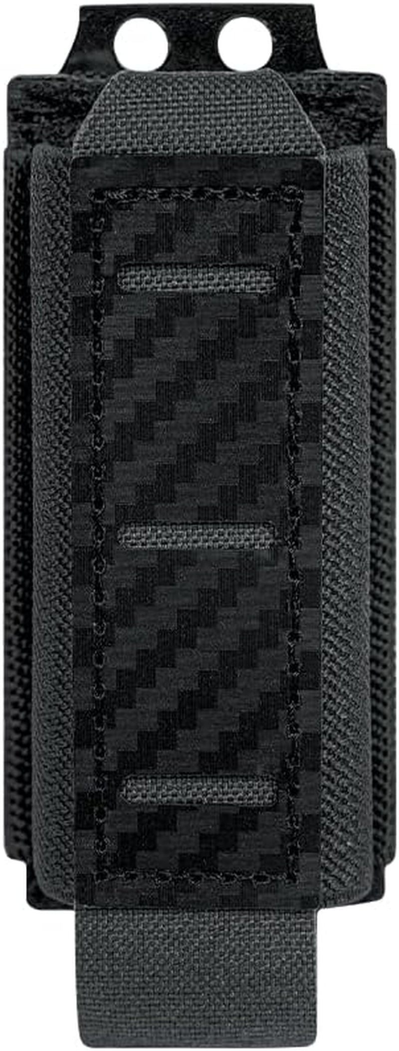 Pistol Mag Pouch 9Mm Magazine Pouches MOLLE Holder,For M1911 92F 9Mm .40 Magzines Flashlight Holster, with Carbon Fiber Patterned PP Plate Construction Single Magazines Carrier