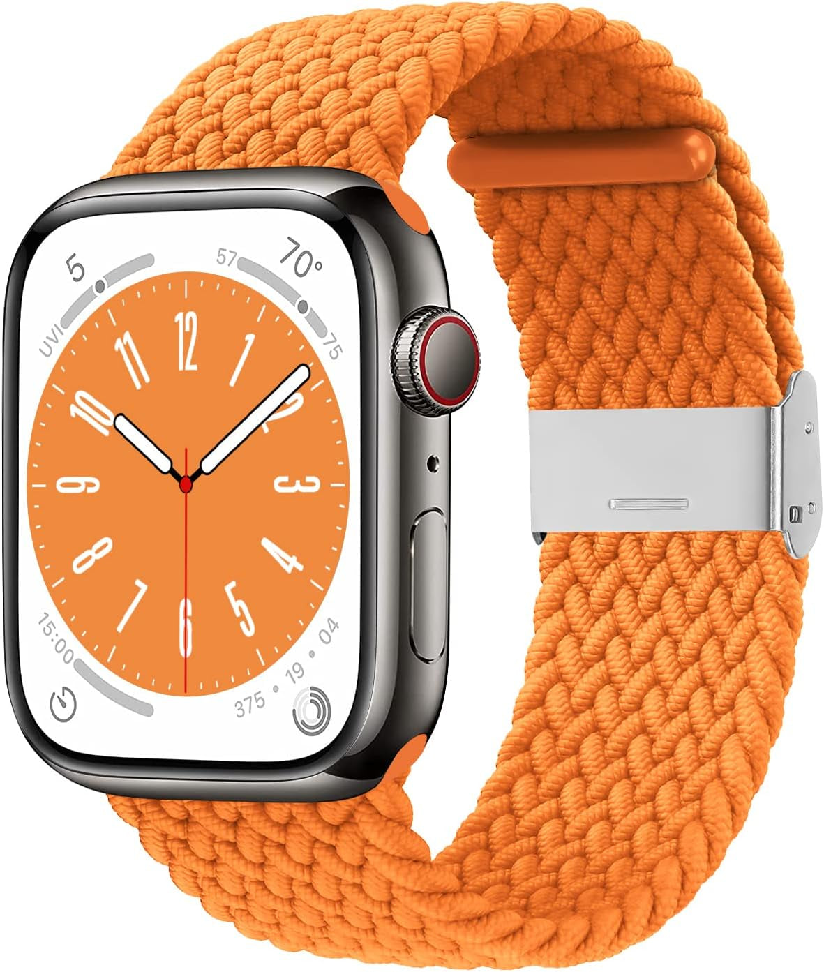 Compatible with Apple Watch Bands 44Mm 40Mm 38Mm 42Mm 41Mm 45Mm 46Mm 49Mm, Iwatch Bands Women Men,Adjustable Braided Solo Loop Elastic Sport Band for Iwatch Ultra SE Series 10/9/8/7/6/5/4