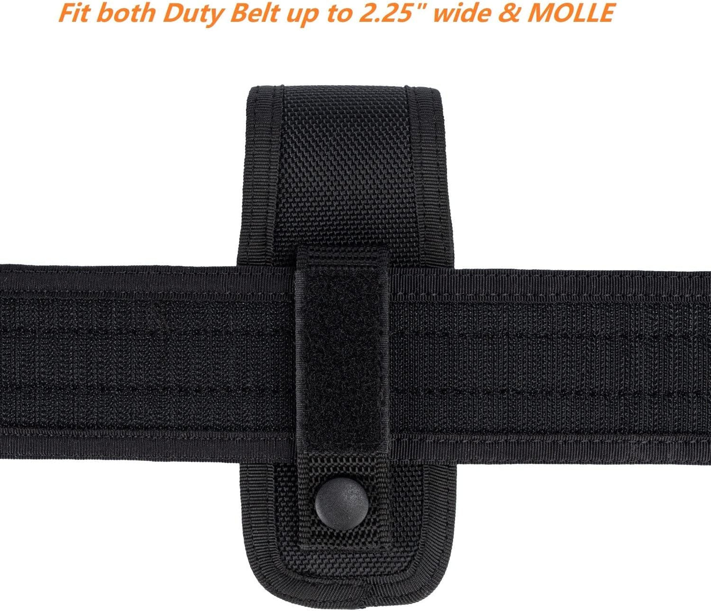 Molded Nylon Mag Pouch Duty Belt Pistol Magazine Holster Case Mag MOLLE Holder Carrier Compatible W/Single & Double Stack Magazines .380, 9Mm 40 Cal for S&W M&P Ruger Walther Glock H&K