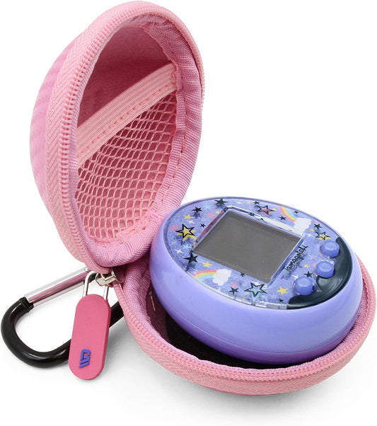 Pink Carry Case Compatible with Tamagotchi on Virtual Interactive Pet Game, Includes Compact Case Only ZOUSA