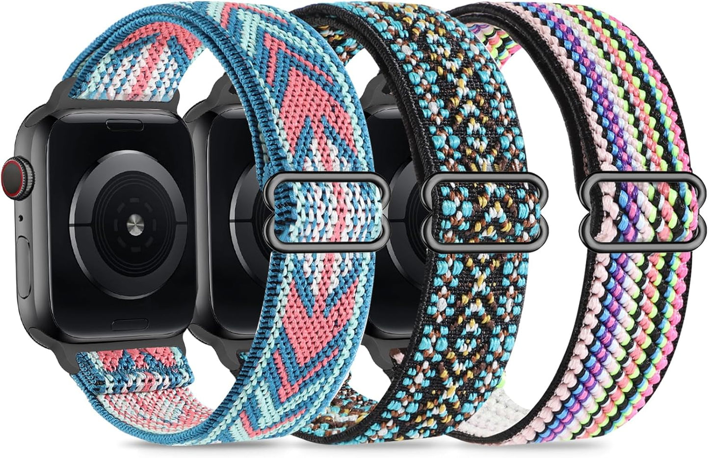 Nylon Band Compatible with Kids Apple Watch Ultra Series 8 7 6 5 4 3 SE Se2,Soft Loop Strap for Iwatch Boy Girl Small Wrist.
