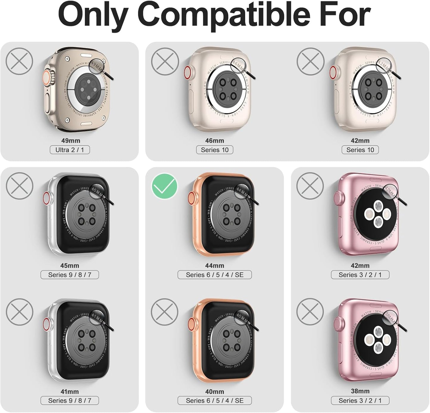 Compatible for Apple Watch Bands 44Mm with Bumper, Bling Glitter Women Silicone Soft Comfortable Strap for Iwatch SE Ultra Series 10 9 8 7 6 5 4 3 2 1