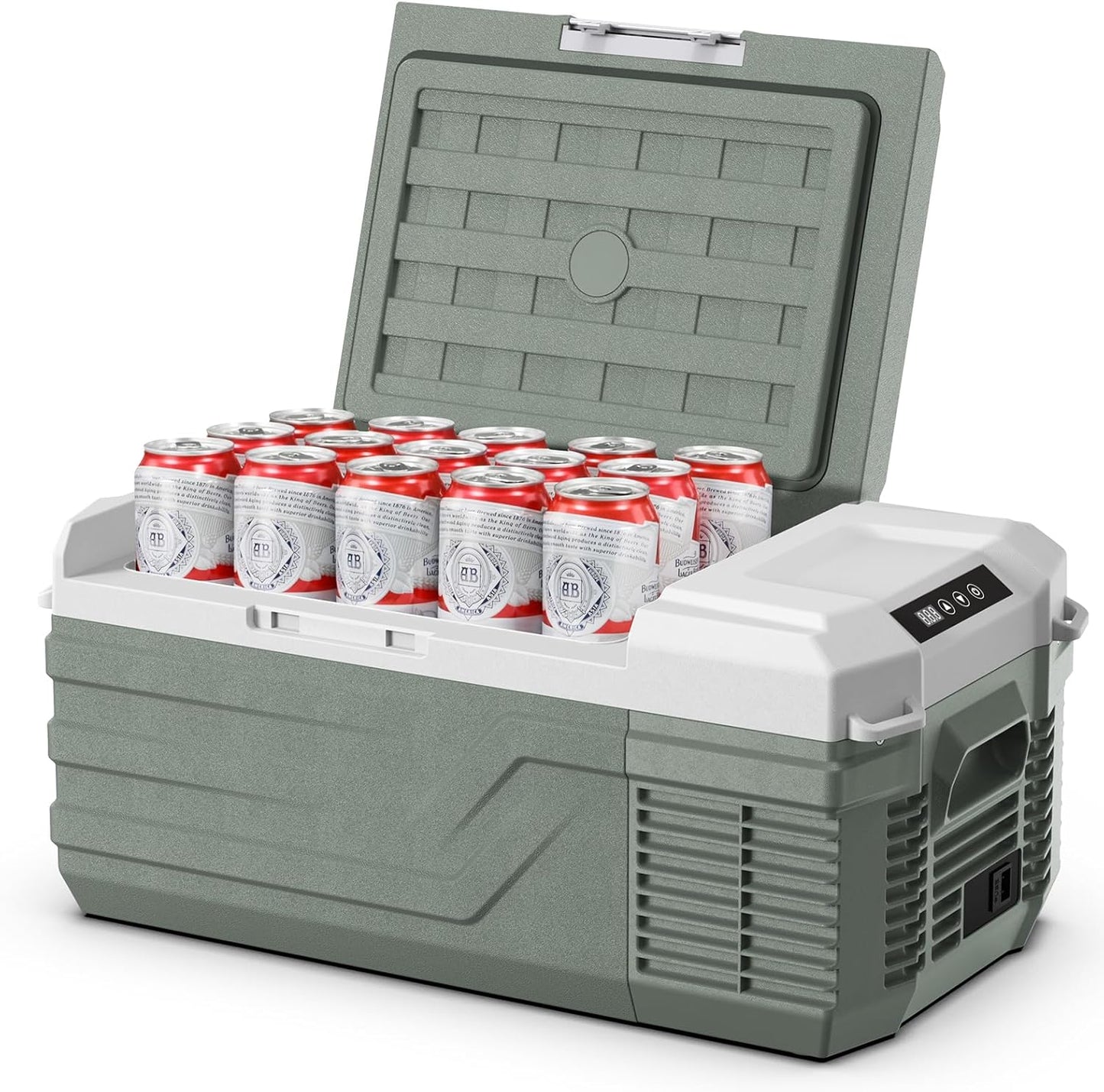 Car Refrigerator 12 Volt Refrigerator 28 Quart Portable Freezer 12V Car Fridge Portable Fridge Freezer 12/24V DC 110~240 Volt AC for Truck RV Camper SUV Electric Cooler for Camping -4℉-68℉ TRUCK DRIVER