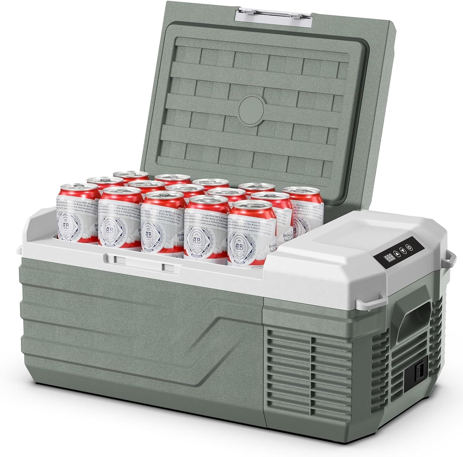 Car Refrigerator 12 Volt Refrigerator 28 Quart Portable Freezer 12V Car Fridge Portable Fridge Freezer 12/24V DC 110~240 Volt AC for Truck RV Camper SUV Electric Cooler for Camping -4℉-68℉ TRUCK DRIVER