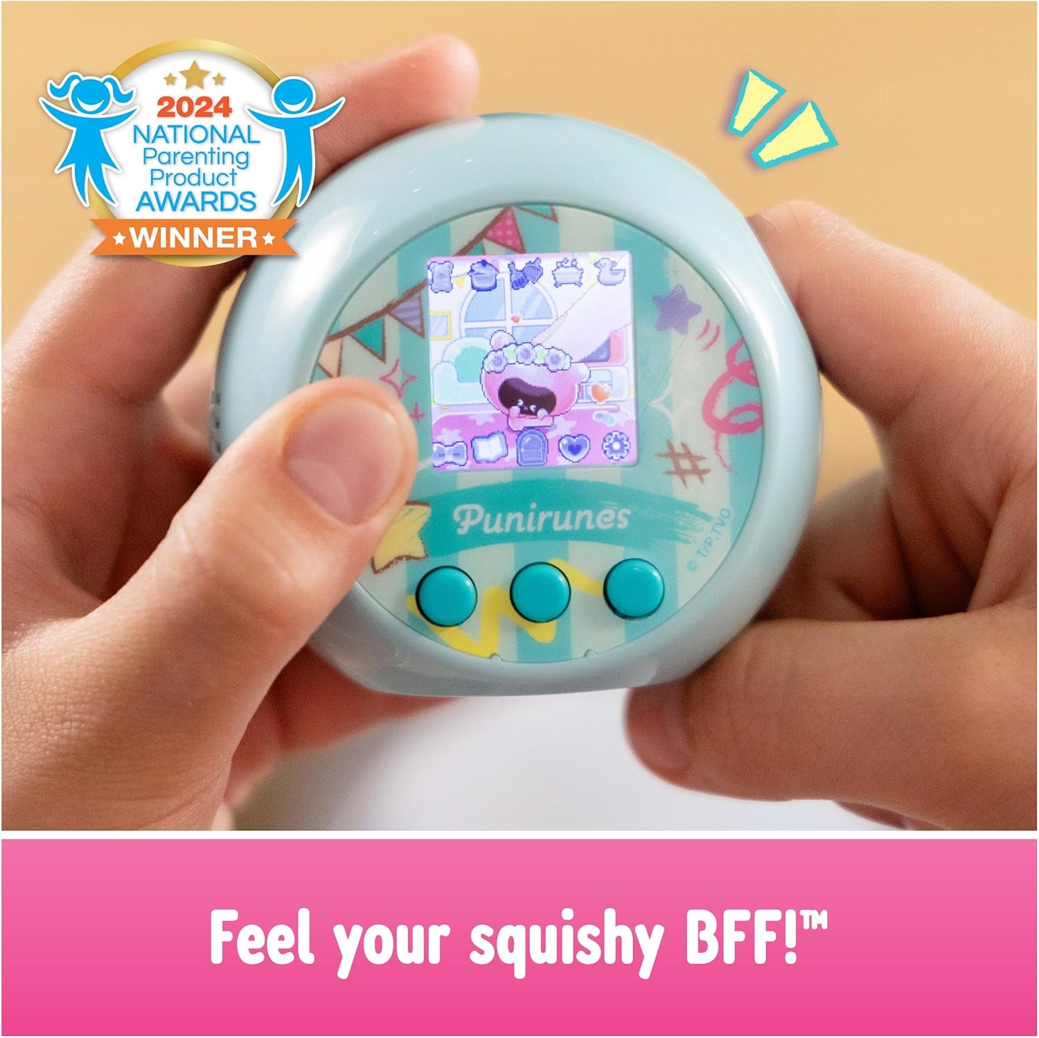 , Interactive Digital Toy with 55 Squishy Characters Inside, Reacts to Touch, Color Display, Kids Toys for Ages 5 and Up ZOUSA