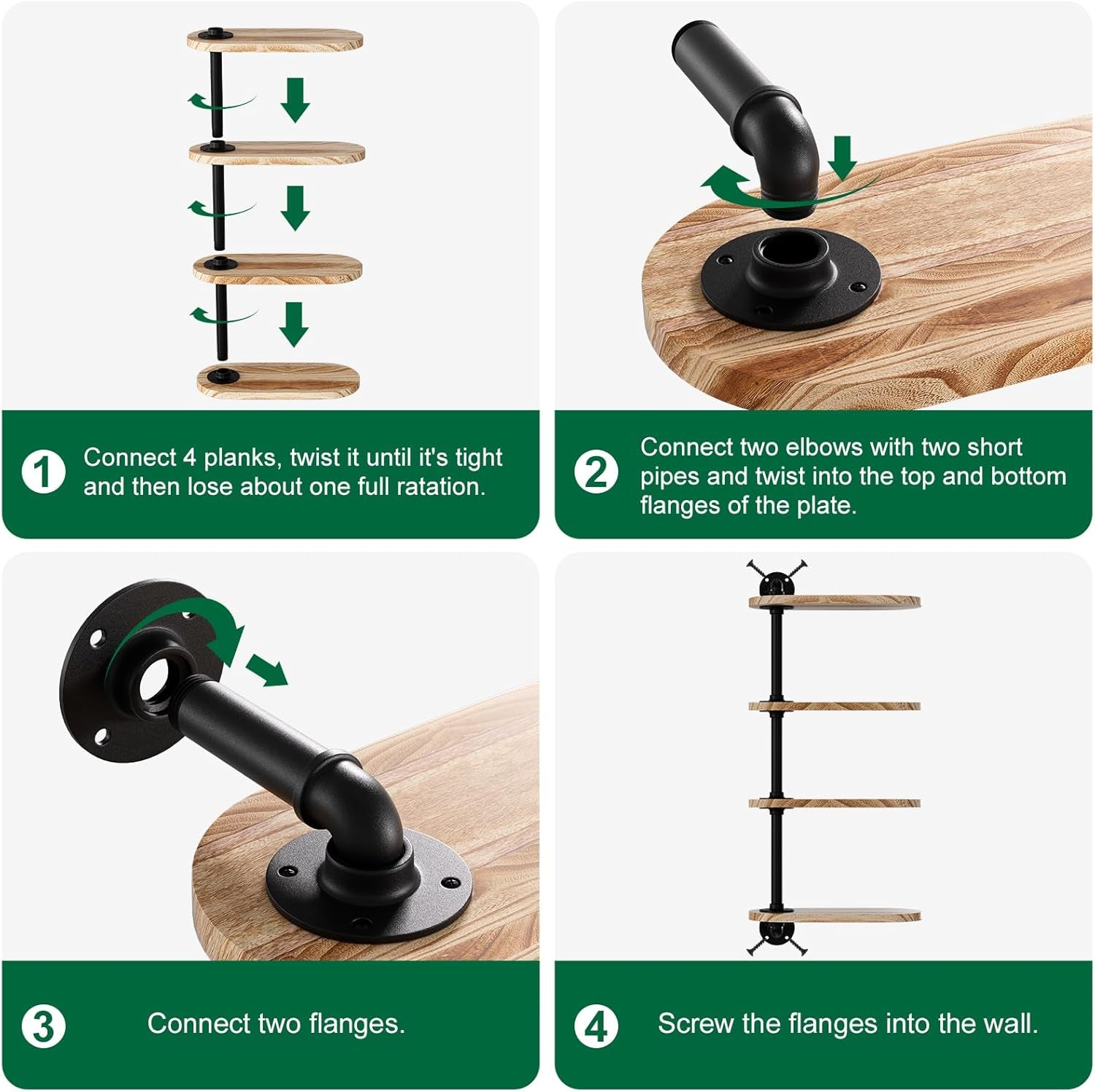 Rotating Window Plant Shelves 4 Tier Plant Display Holder Wall Mounted Plant Holder Window Sill Shelf for Plants Indoor Simple and Functional Swivel Plant Shelf to Decorate Your Space