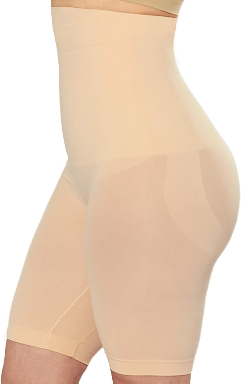 High Waisted Body Shaper Shorts - Shapewear for Women Tummy Control Small to Plus-Size Nude Xxx-Large