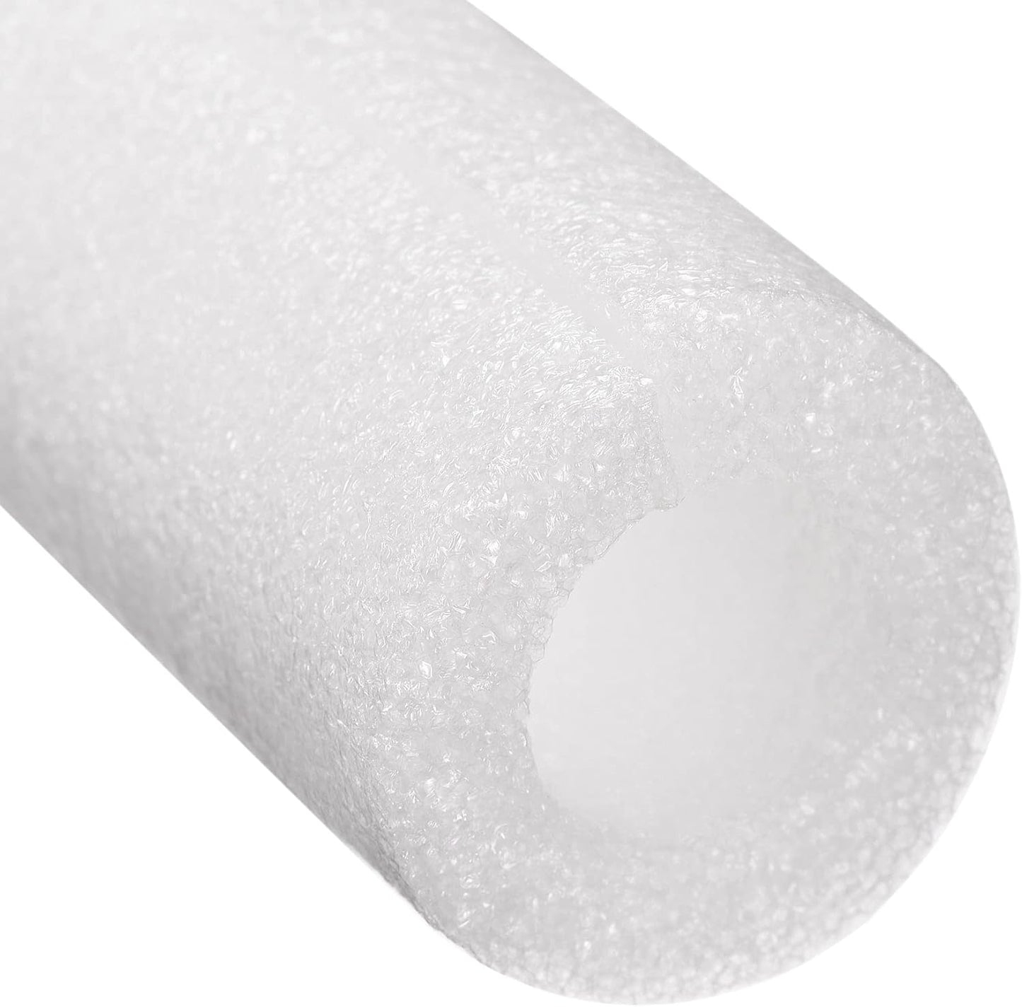 Foam Tube Pipe Insulation Freeze Protection Cover 3.28 Ft Length 0.98In ID 1.97In OD Pipe Insulation Kits White 1 Pack