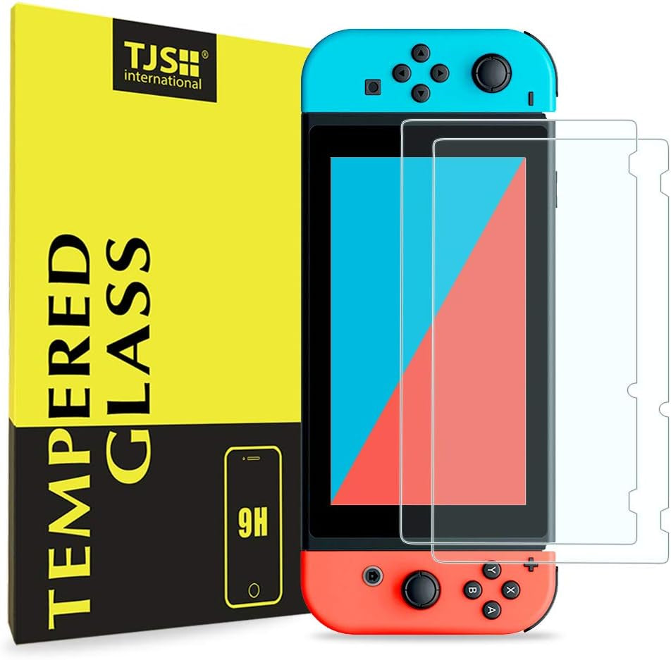Nintendo Switch Screen Protector,  [Tempered Glass] [2-Piece] [Works While Docking] - 0.3Mm Thickness/Bubble Free/Ultra Clear/9H Hardness/Anti-Scratch/Shatterproof/Anti-Fingerprint (Clear)