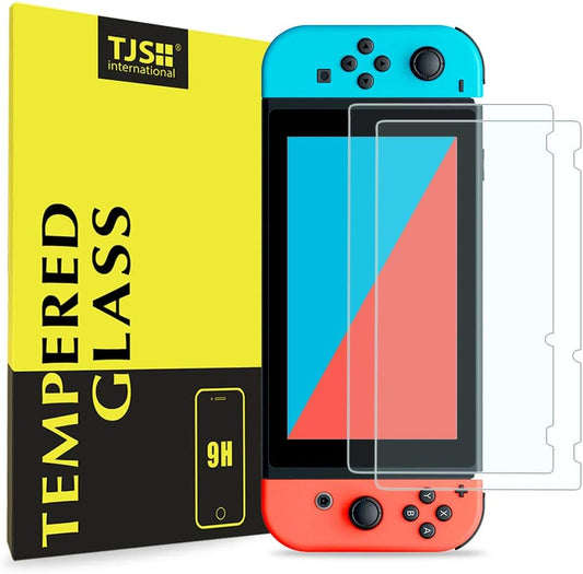 Nintendo Switch Screen Protector,  [Tempered Glass] [2-Piece] [Works While Docking] - 0.3Mm Thickness/Bubble Free/Ultra Clear/9H Hardness/Anti-Scratch/Shatterproof/Anti-Fingerprint (Clear)